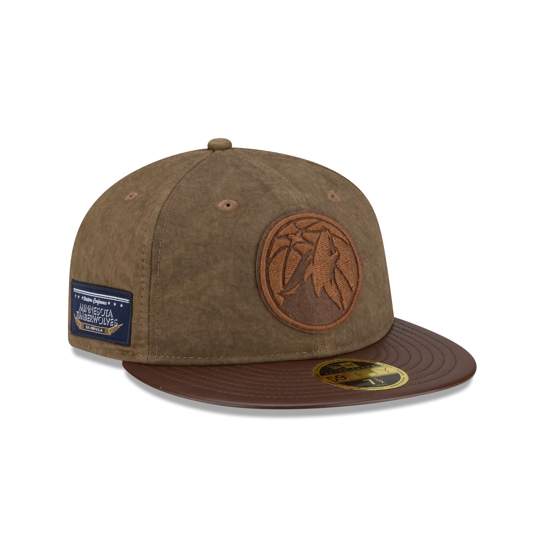 Minnesota Timberwolves Utility Linen Retro Crown 59Fifty Fitted Hat