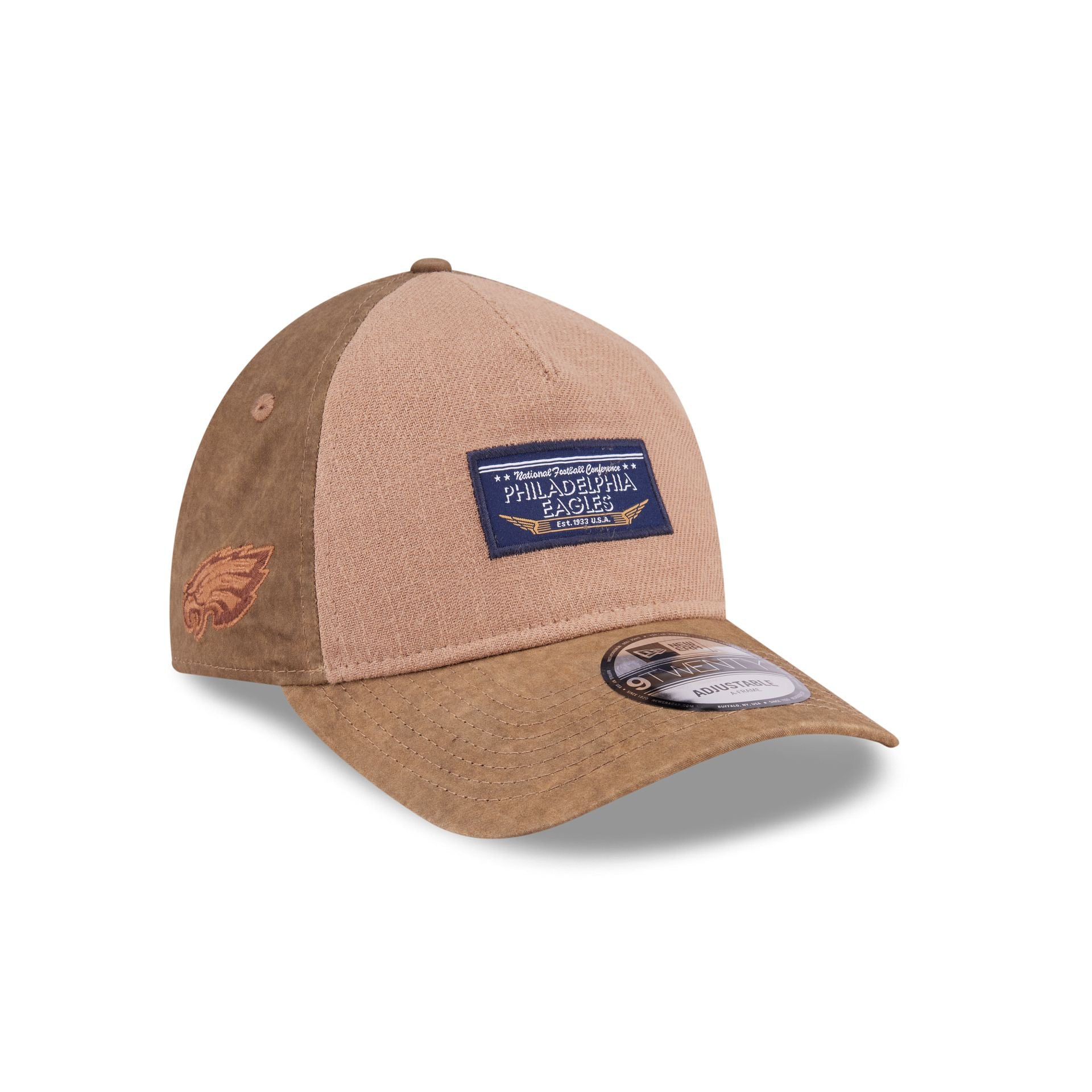 Philadelphia Eagles Utility Linen 9Twenty A-Frame Adjustable Hat
