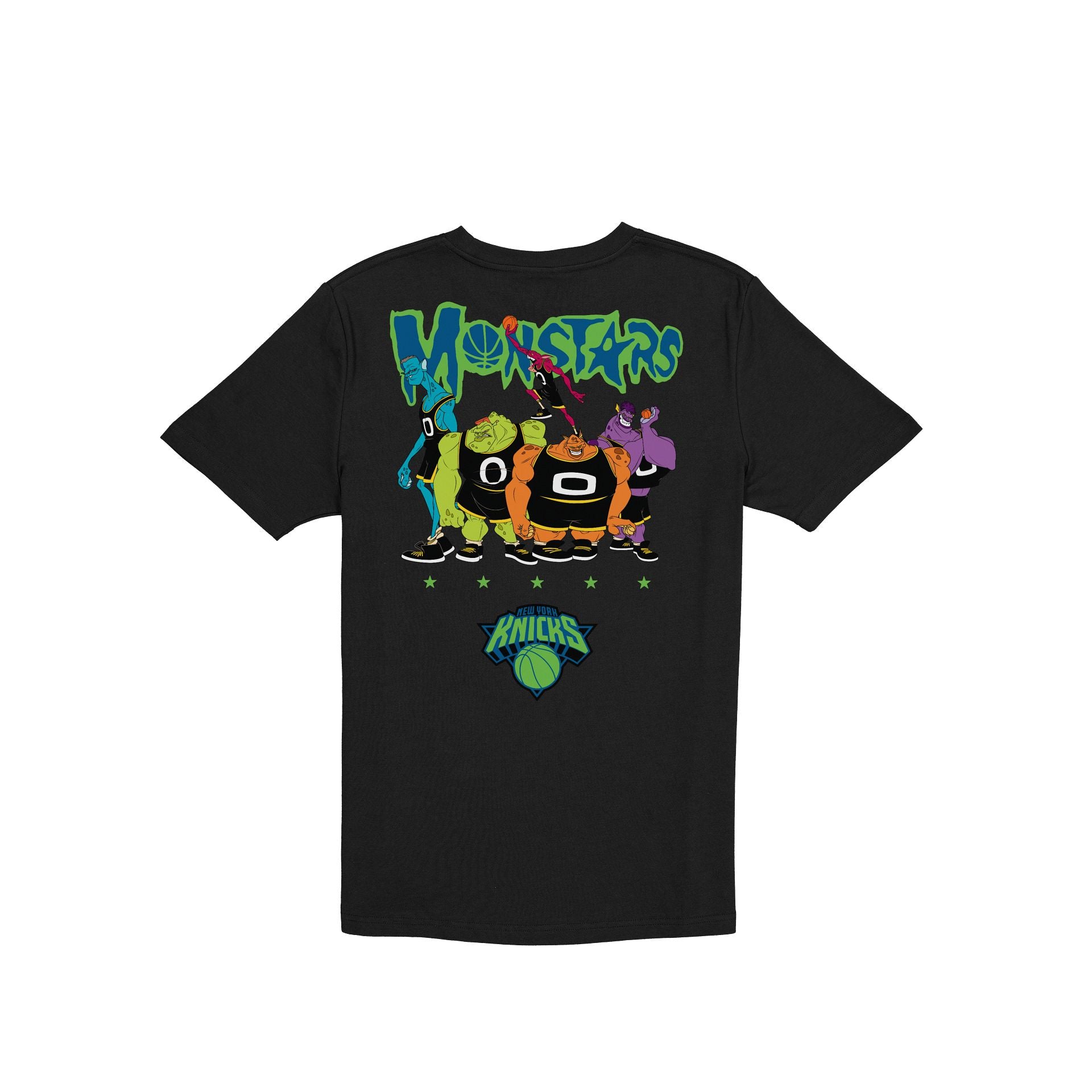 Alternative view of Space Jam X New York Knicks Monstars Black T-Shirt