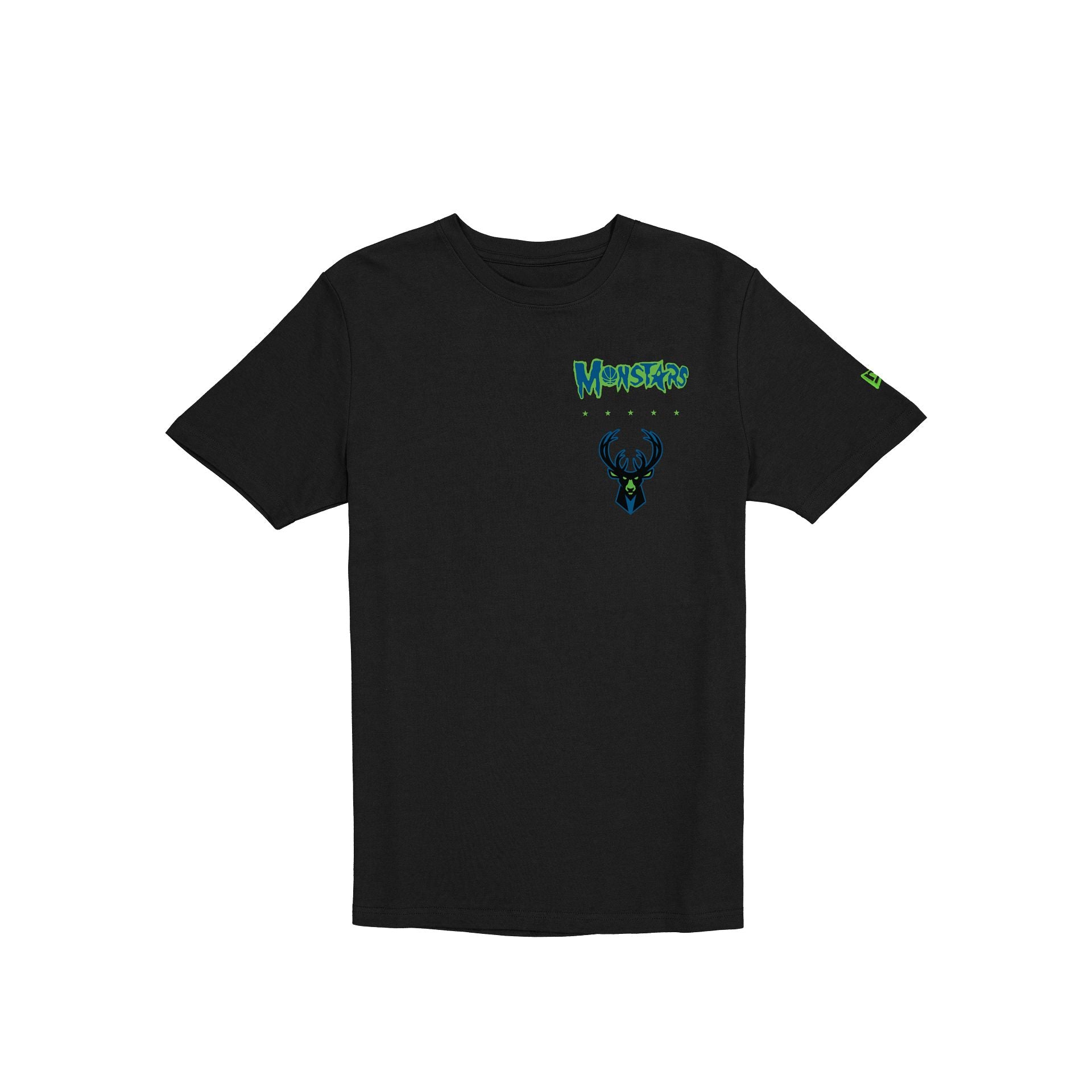 Space Jam X Milwaukee Bucks Monstars Black T-Shirt