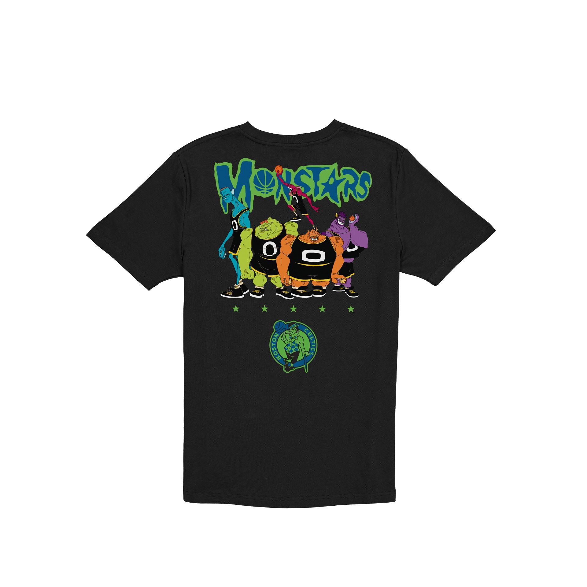 Alternative view of Space Jam X Boston Celtics Monstars Black T-Shirt