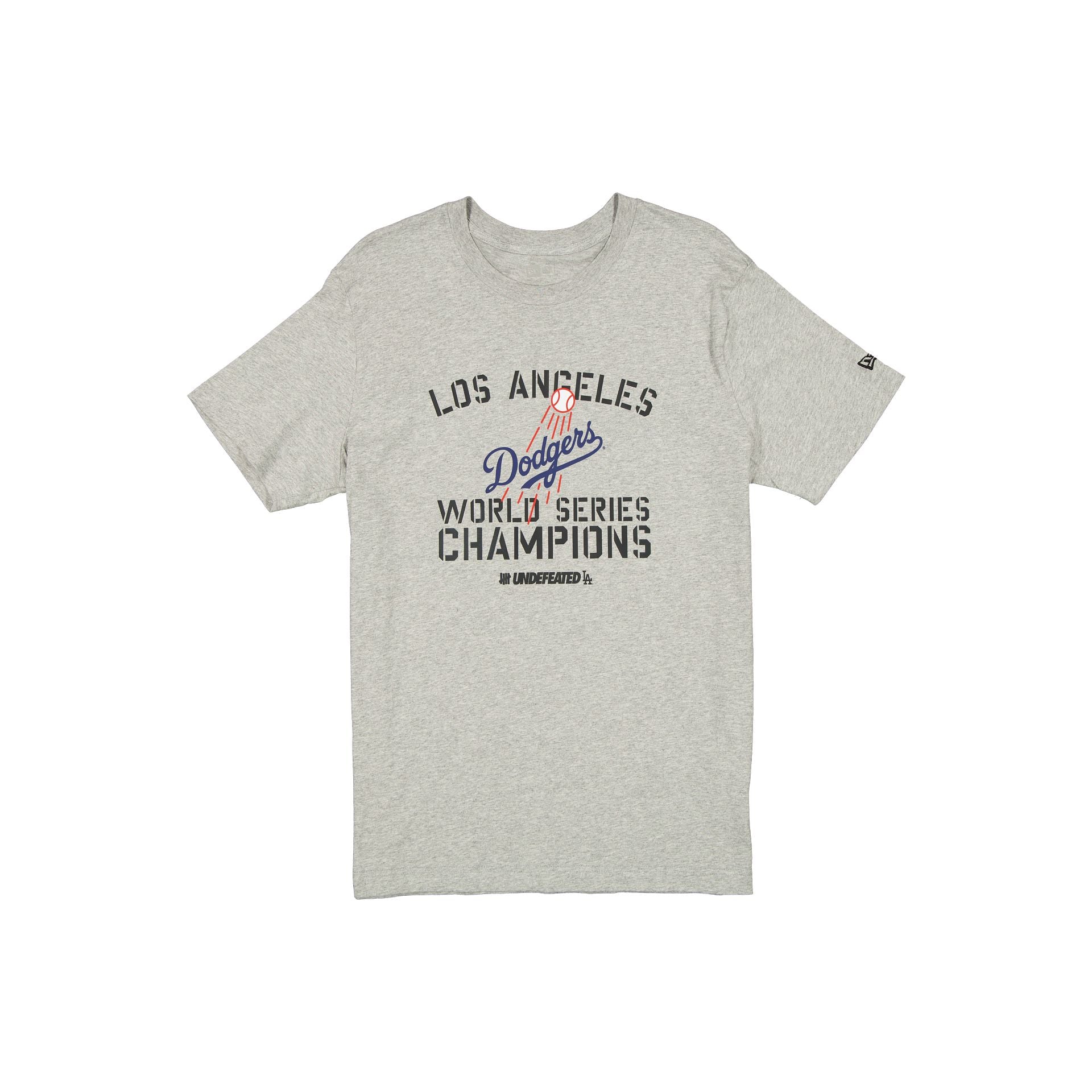Undefeated X Los Angeles Dodgers 2024 World Series Champions Gray T-Shirt