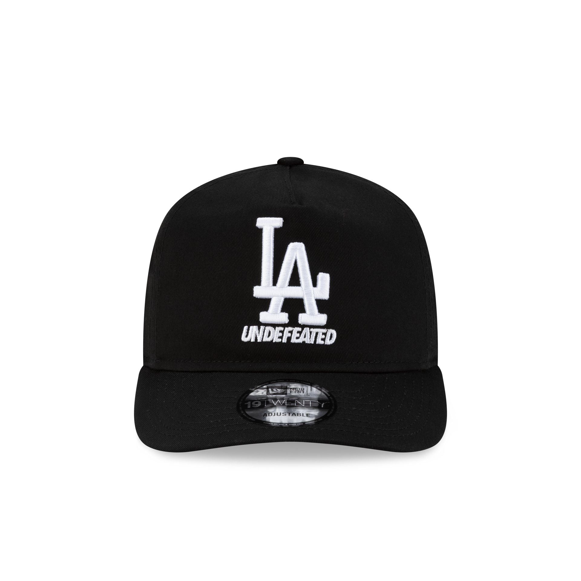 Alternative view of Undefeated X Los Angeles Dodgers Stacked Black 19Twenty Adjustable Hat
