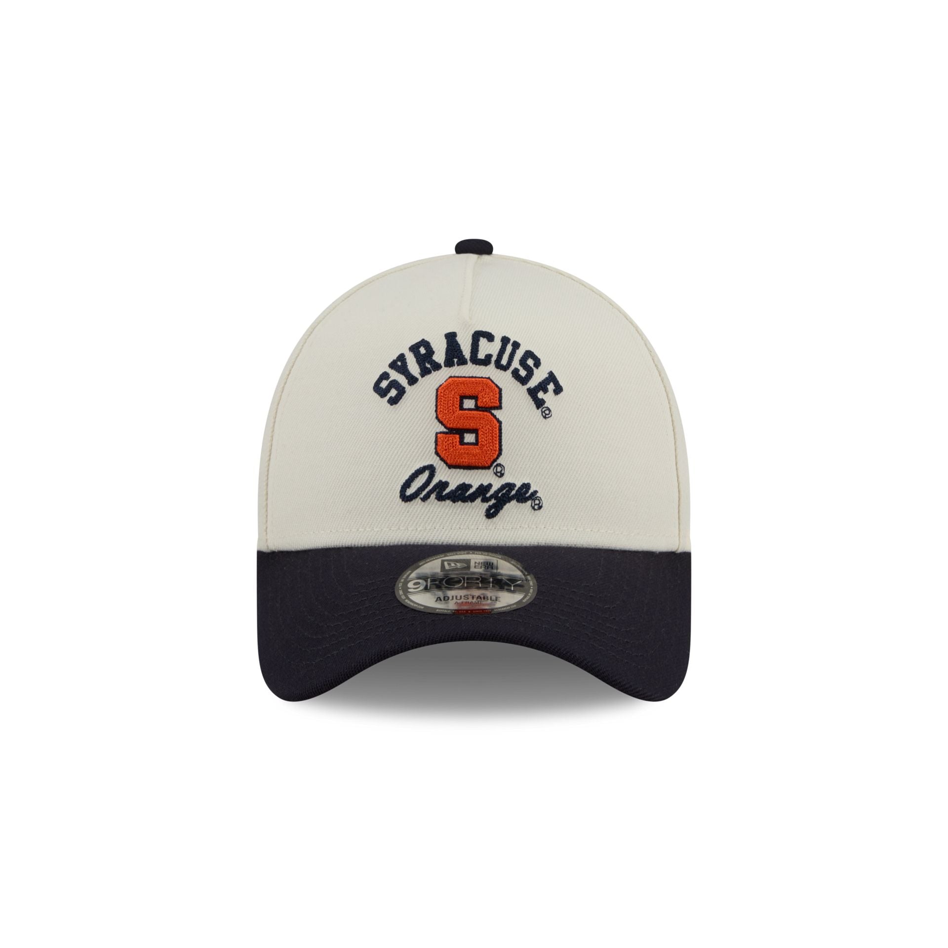 Alternative view of Syracuse Orange Chrome White Arched 9Forty A-Frame Snapback Hat
