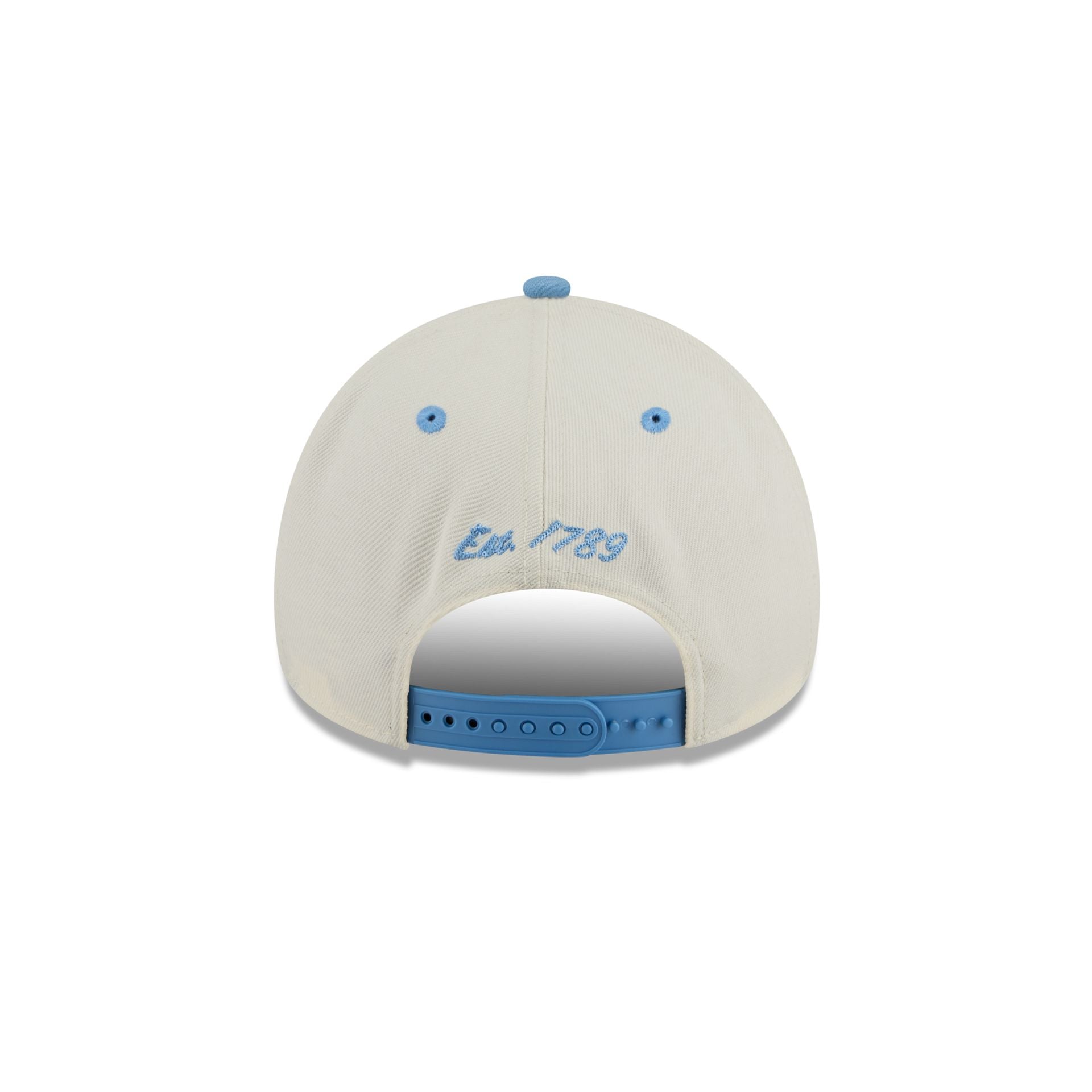 North Carolina Tar Heels Chrome White Arched 9Forty A-Frame Snapback Hat - Image 6