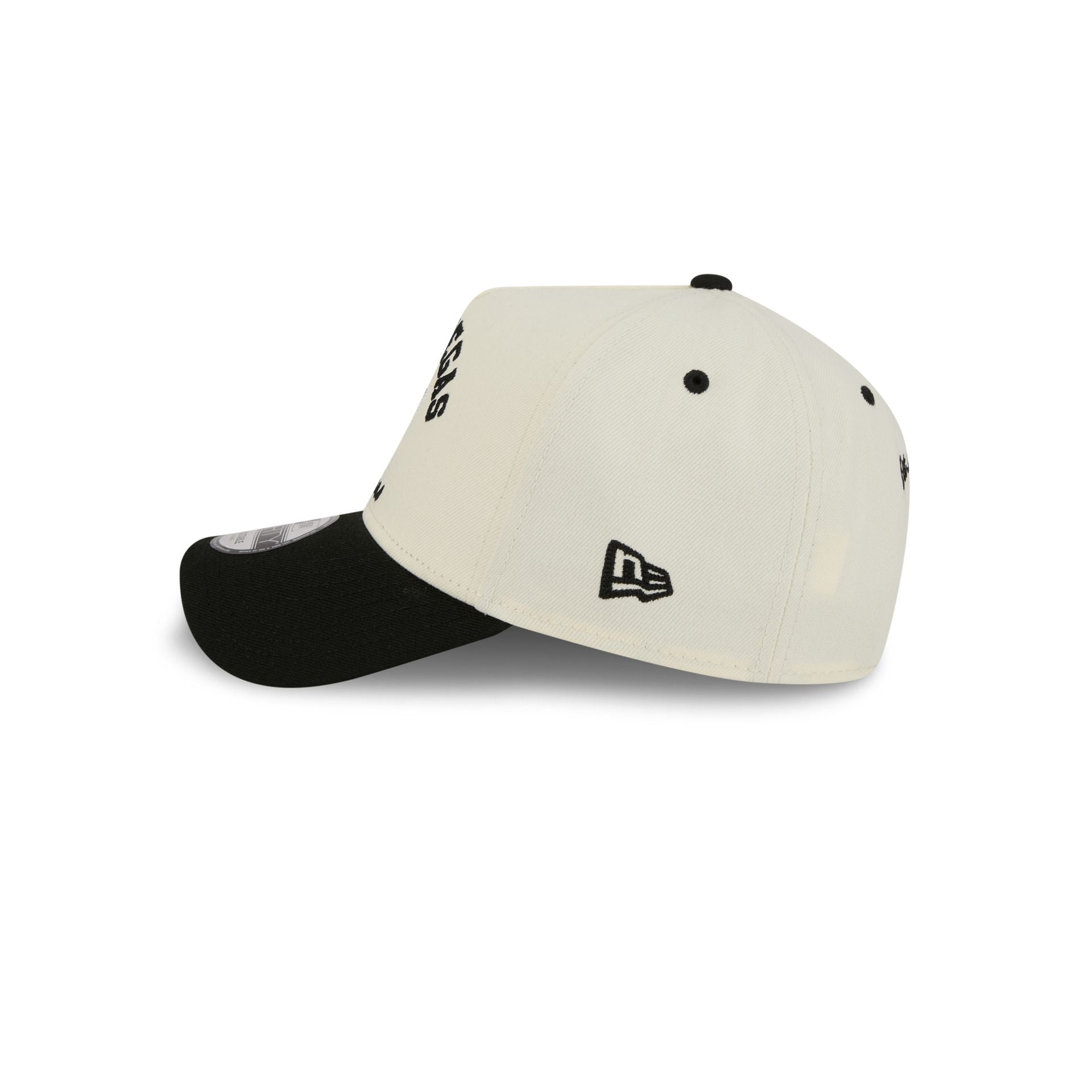 Las Vegas Raiders Chrome White Arched 9Forty A-Frame Snapback Hat - Image 5