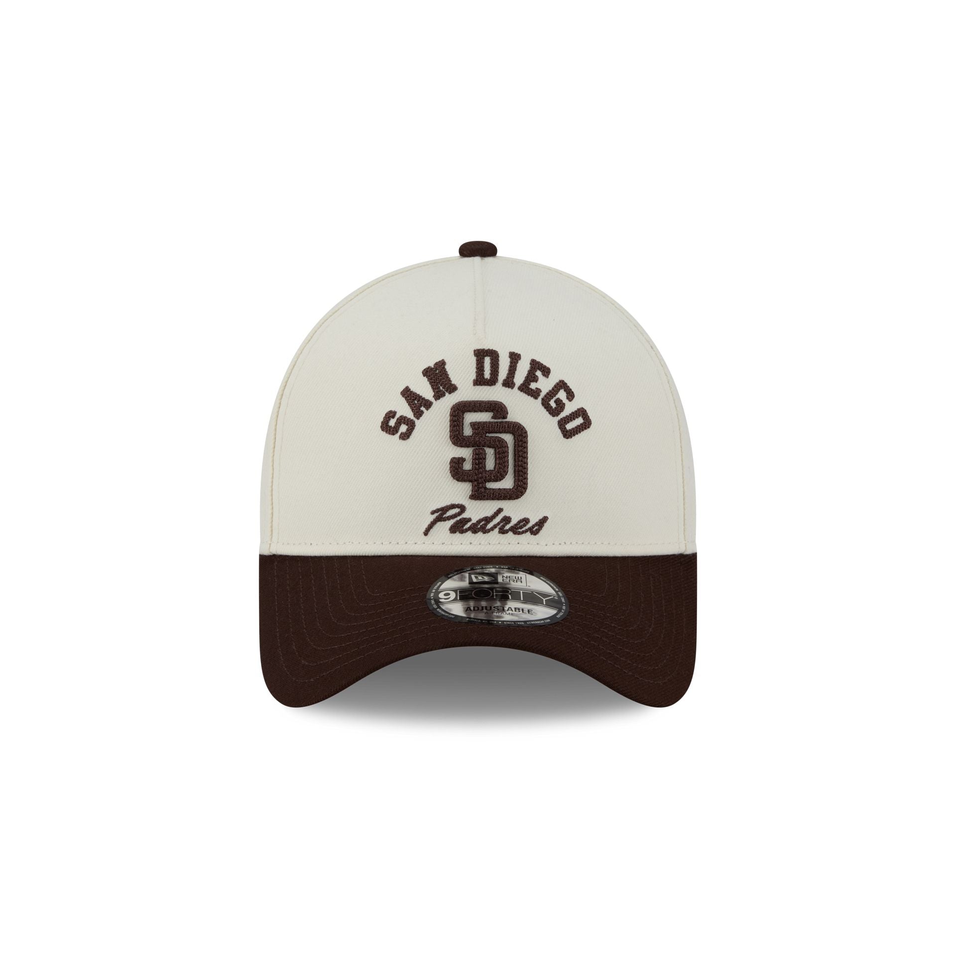 Alternative view of San Diego Padres Chrome White Arched 9Forty A-Frame Snapback Hat