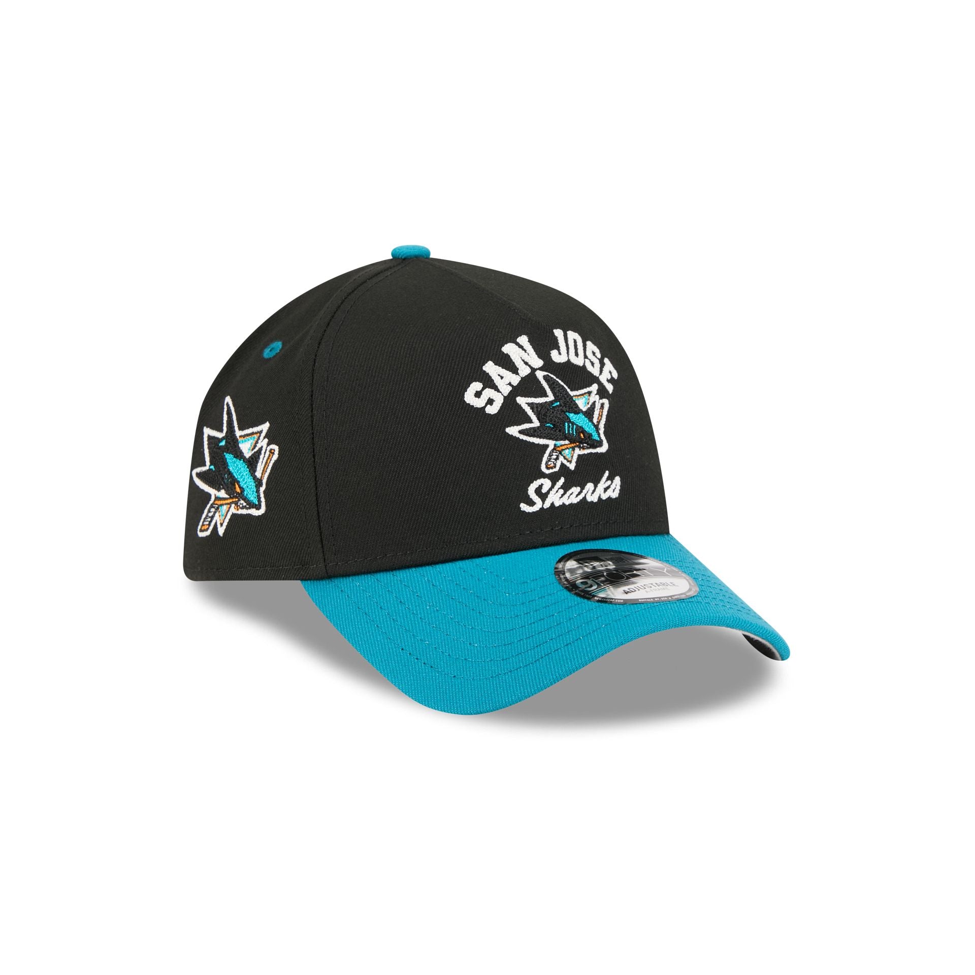 San Jose Sharks Arched 9Forty A-Frame Snapback Hat