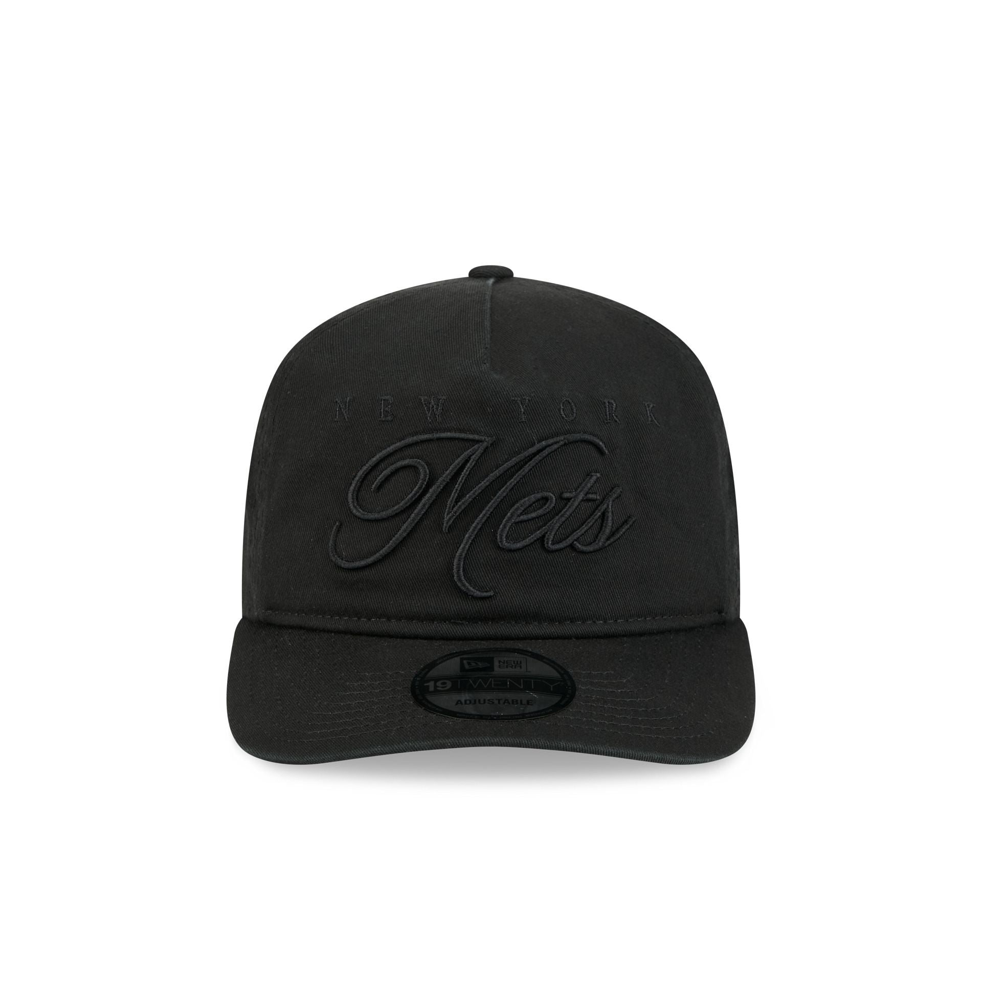Alternative view of New York Mets All Black Scripted 19Twenty Adjustable Hat