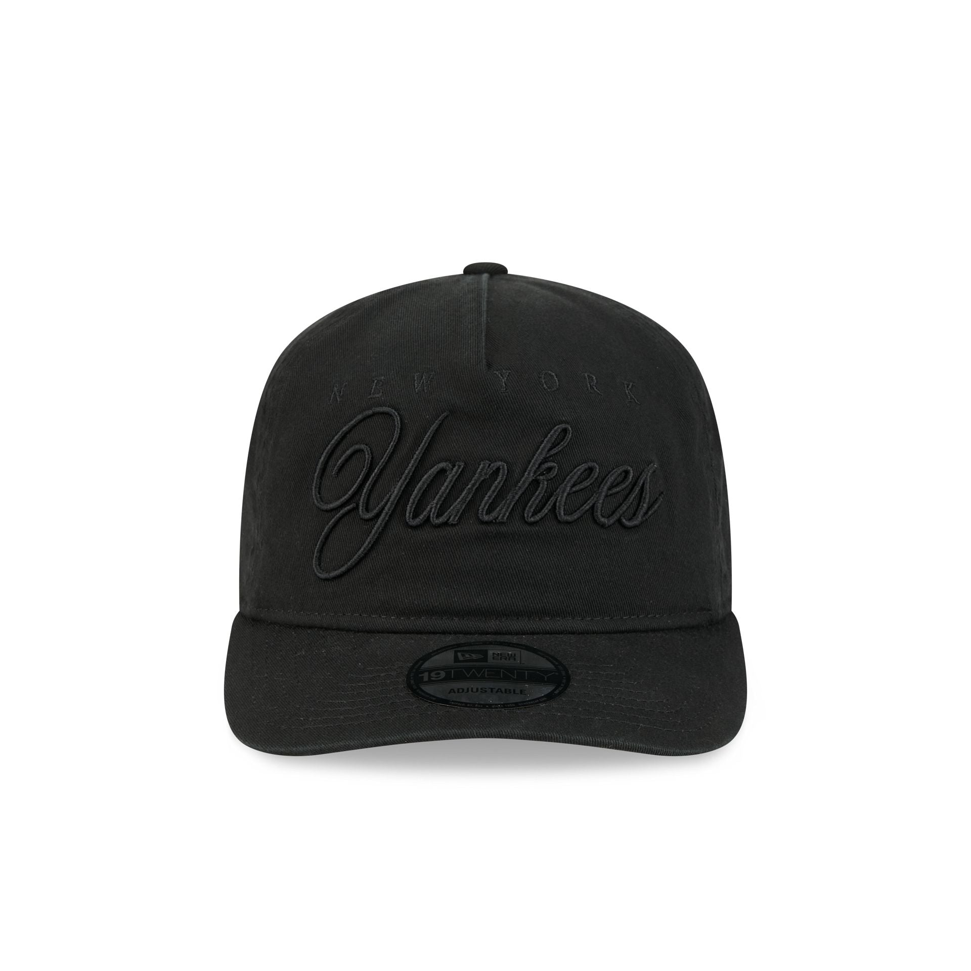 New York Yankees All Black Scripted 19Twenty Adjustable Hat - Image 2