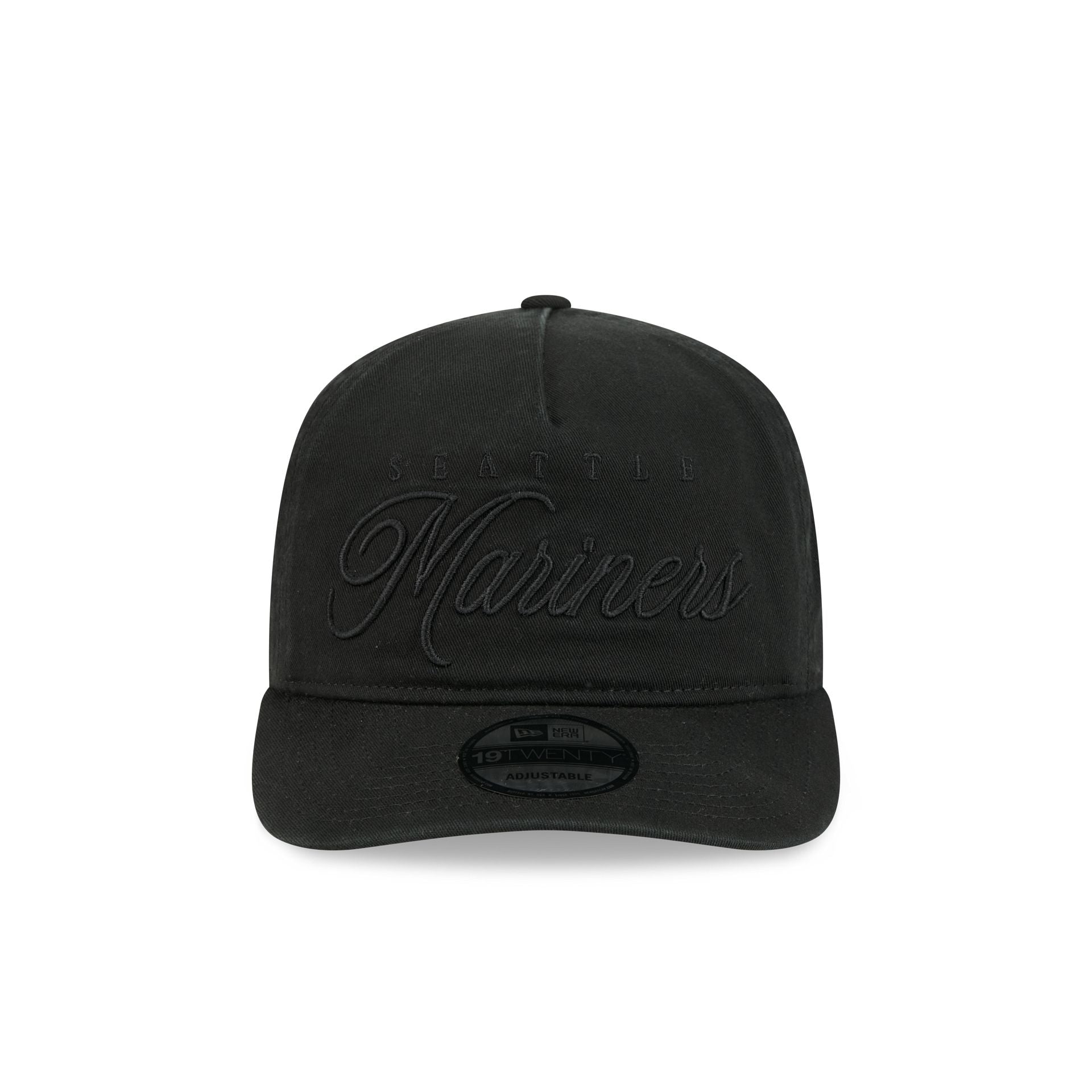 Alternative view of Seattle Mariners All Black Scripted 19Twenty Adjustable Hat
