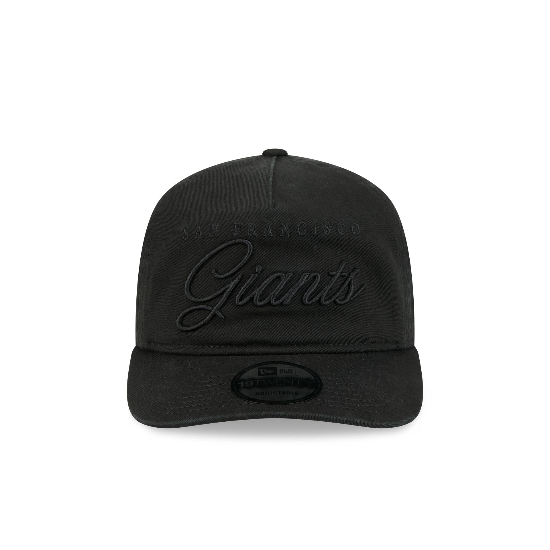 Alternative view of San Francisco Giants All Black Scripted 19Twenty Adjustable Hat