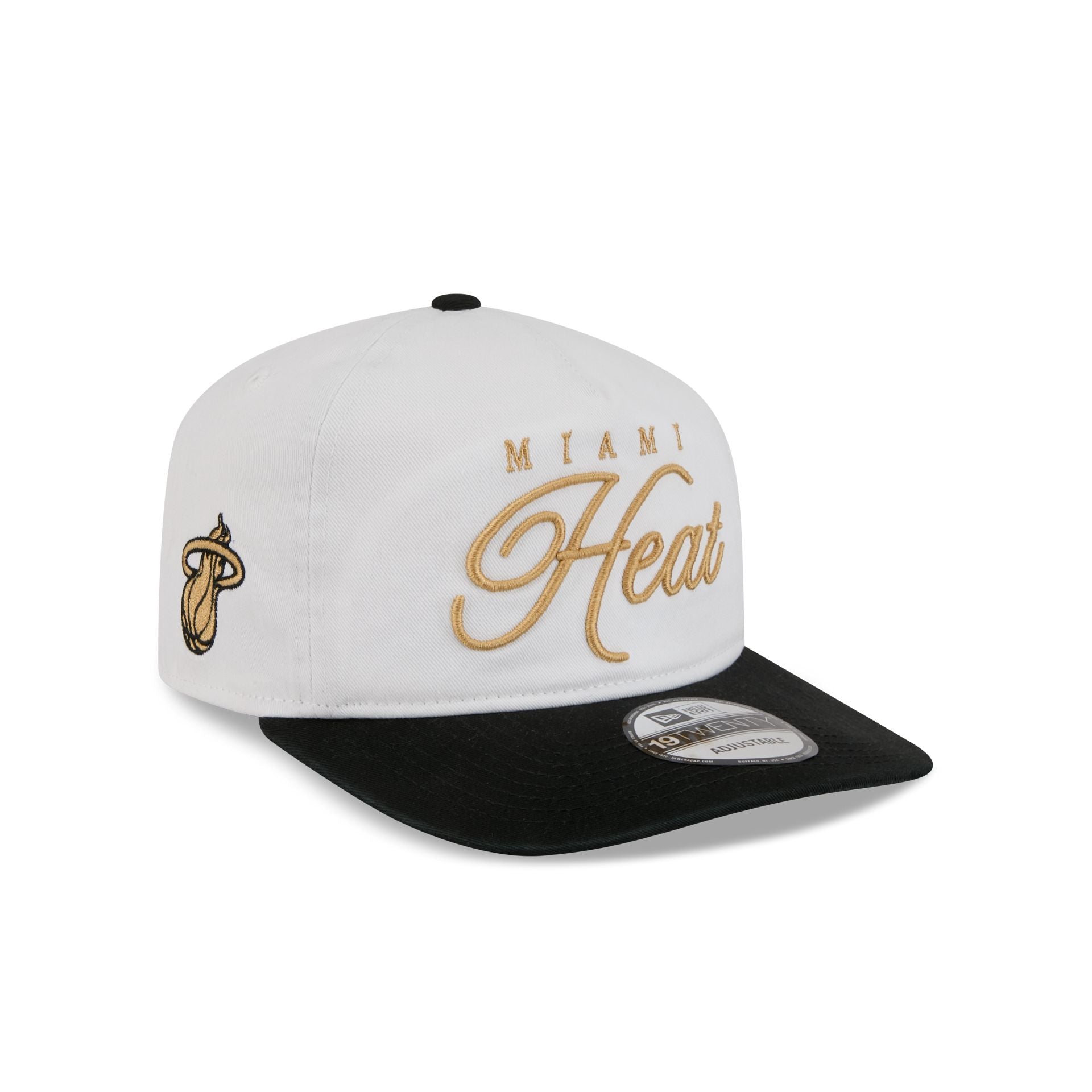 Miami Heat Gold Scripted 19Twenty Adjustable Hat