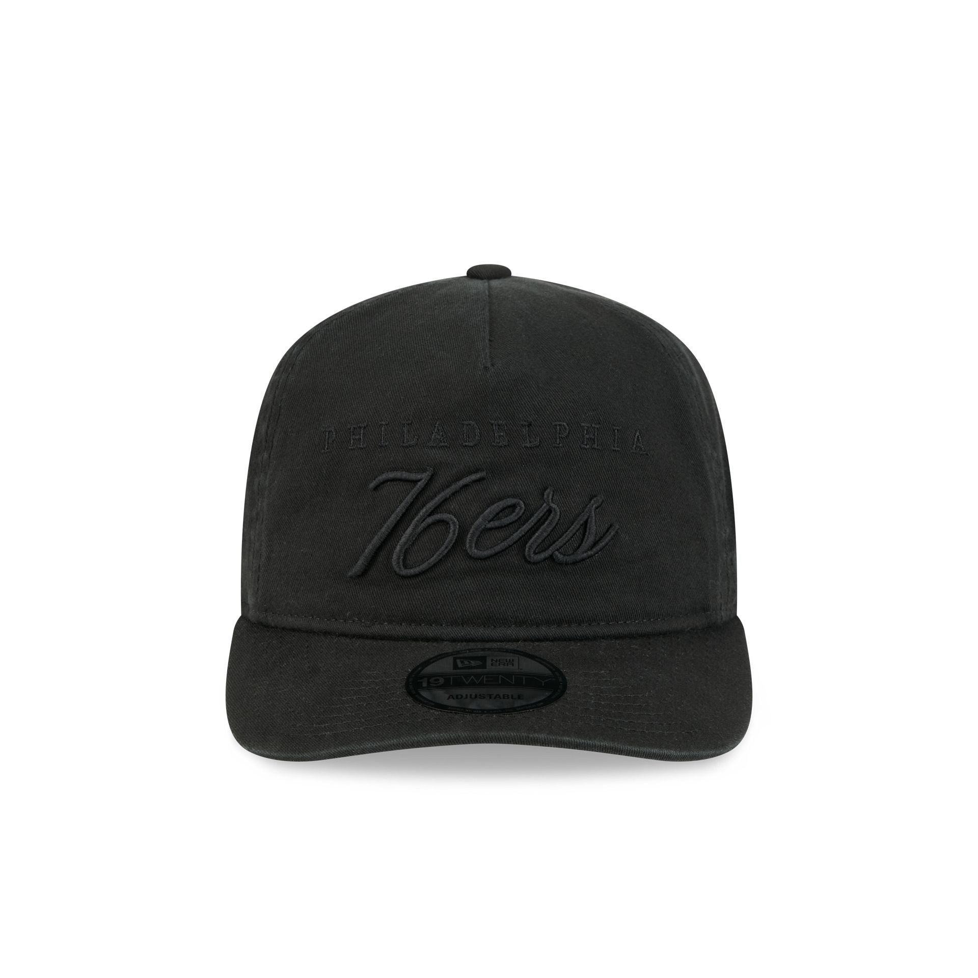 Alternative view of Philadelphia 76Ers All Black Scripted 19Twenty Adjustable Hat