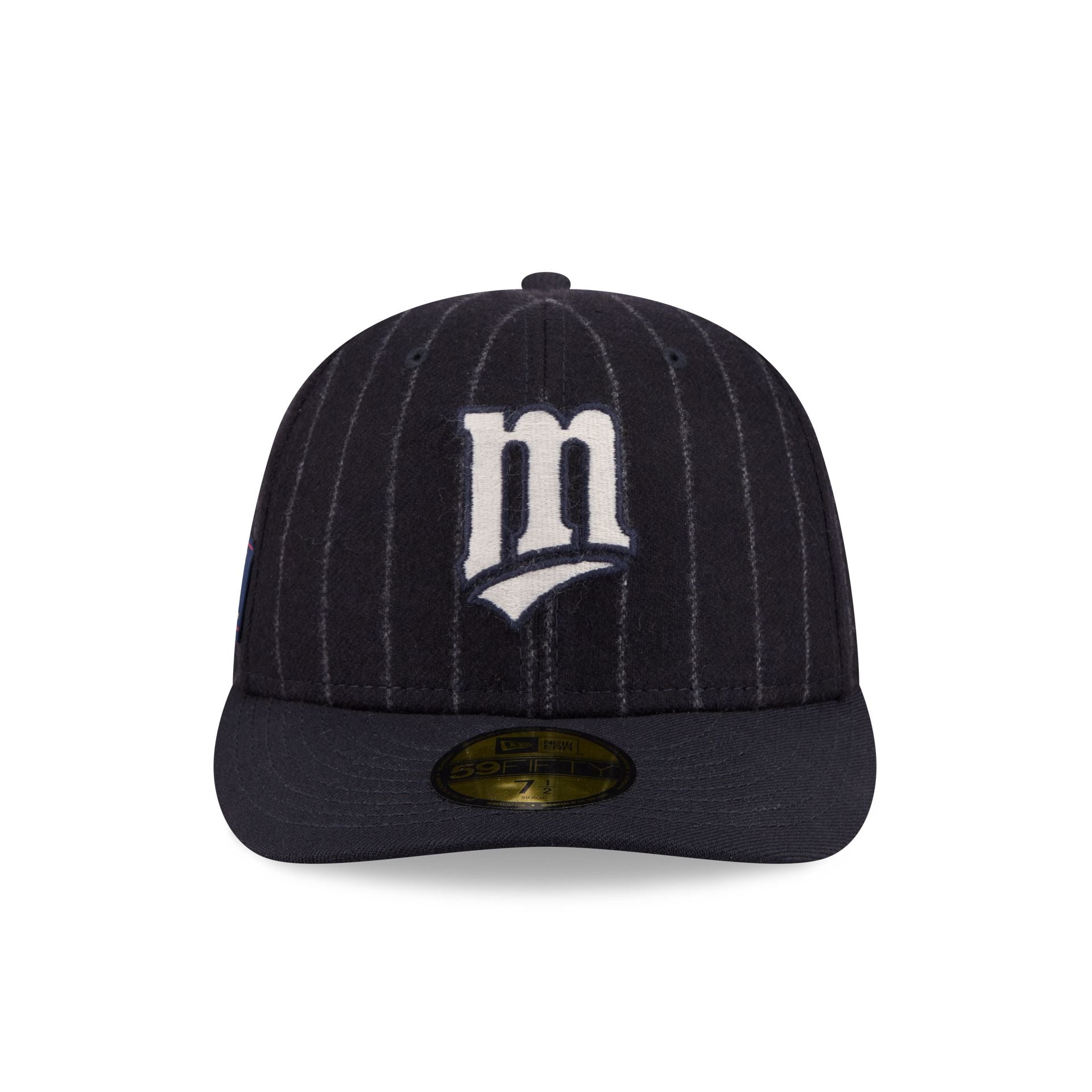 Alternative view of Minnesota Twins Pinstripe Merino & Cashmere Moon 59Fifty Fitted Hat