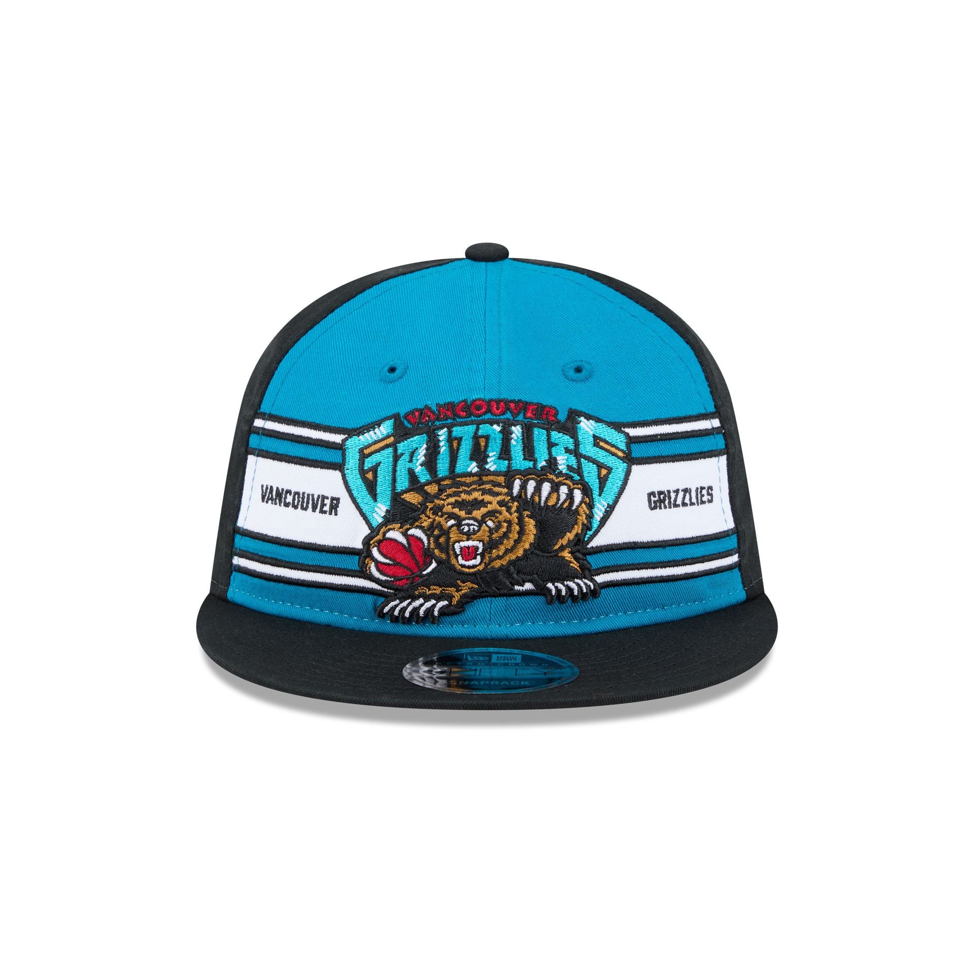 Alternative view of Vancouver Grizzlies Team Stripes Retro Crown 9Fifty Snapback Hat