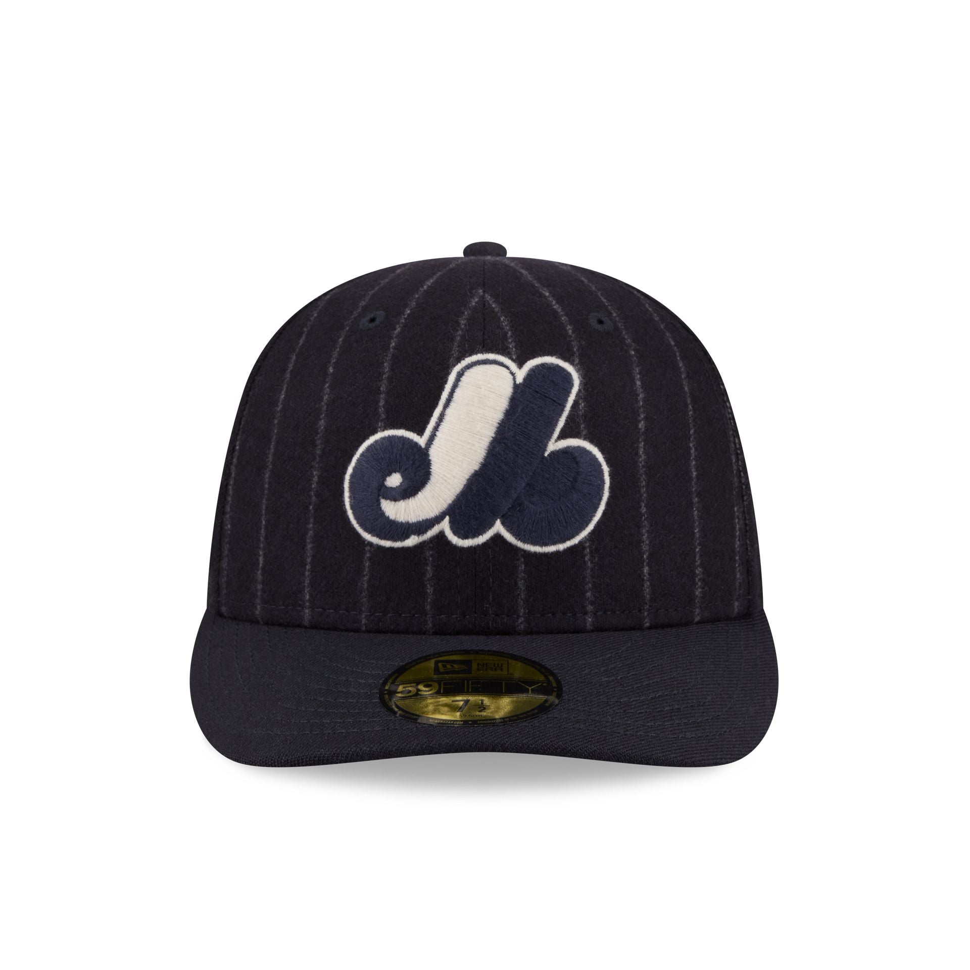 Alternative view of Montreal Expos Pinstripe Merino & Cashmere Moon 59Fifty Fitted Hat