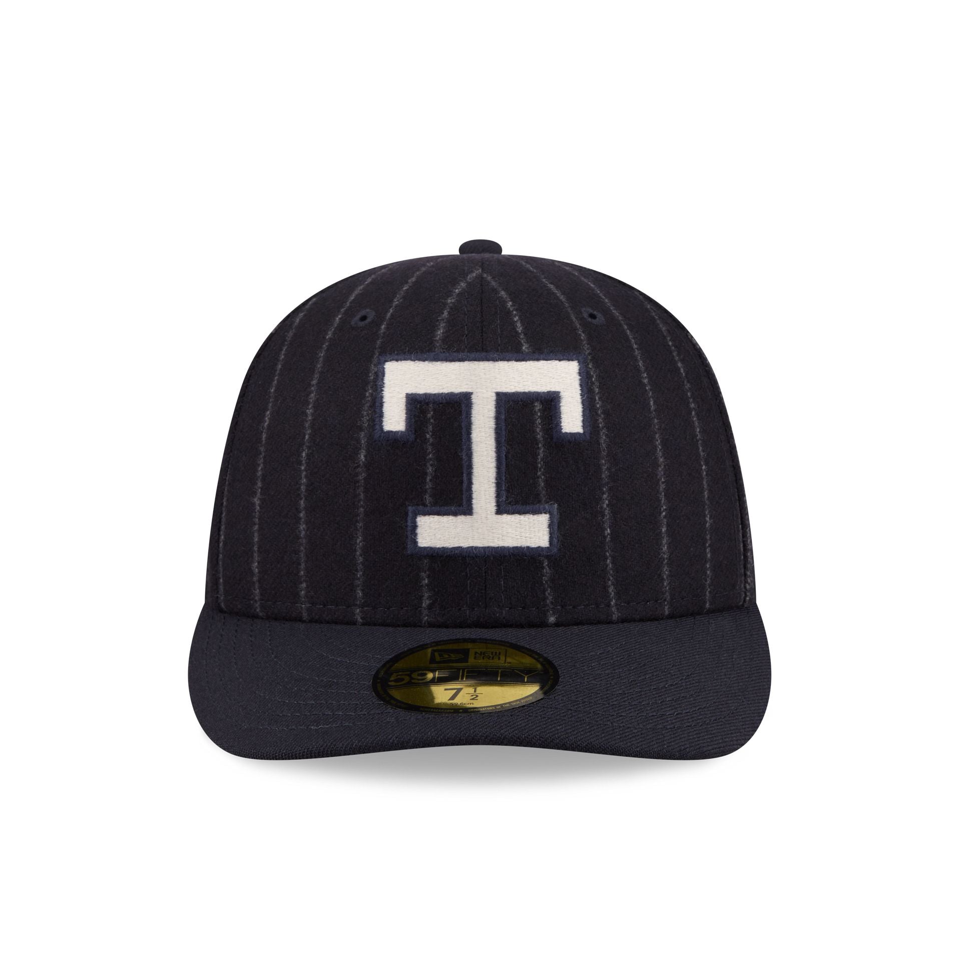Alternative view of Texas Rangers Pinstripe Merino & Cashmere Moon 59Fifty Fitted Hat