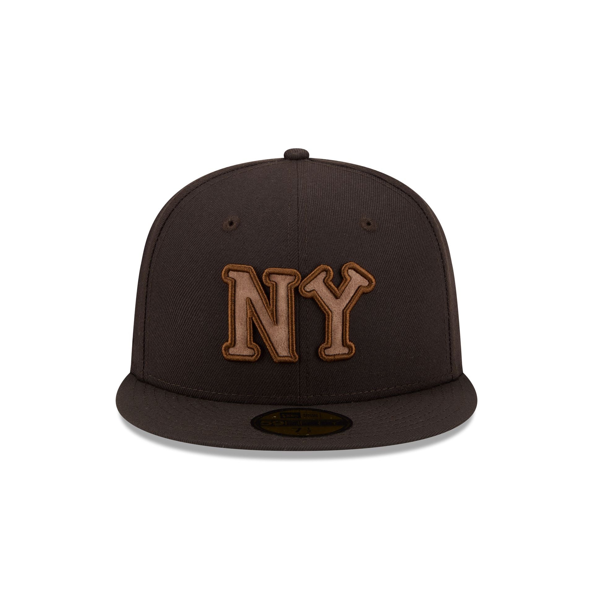 Alternative view of New York Black Yankees Brown Suede 59Fifty Fitted Hat