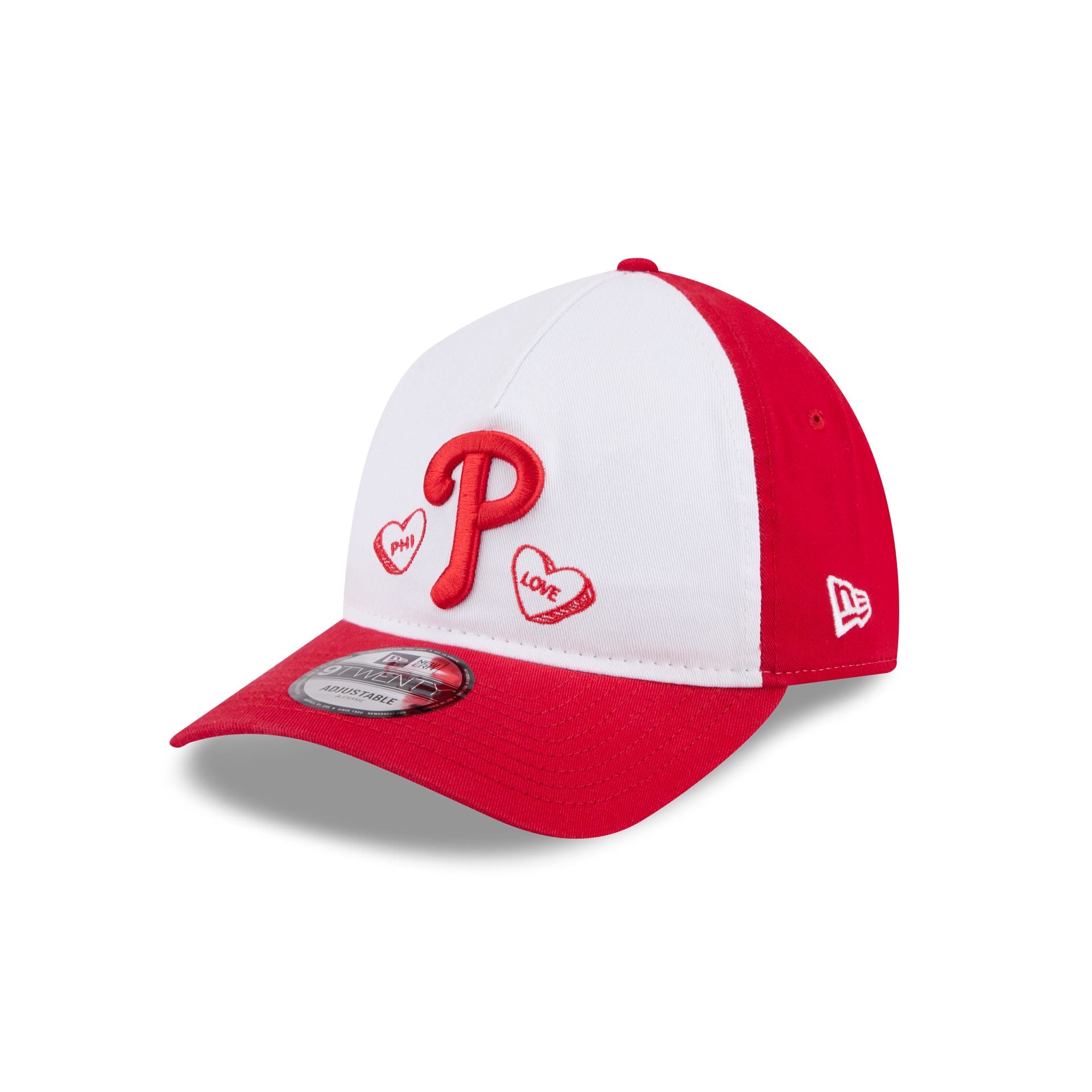 Philadelphia Phillies Conversation Hearts 9Twenty A-Frame Adjustable Hat