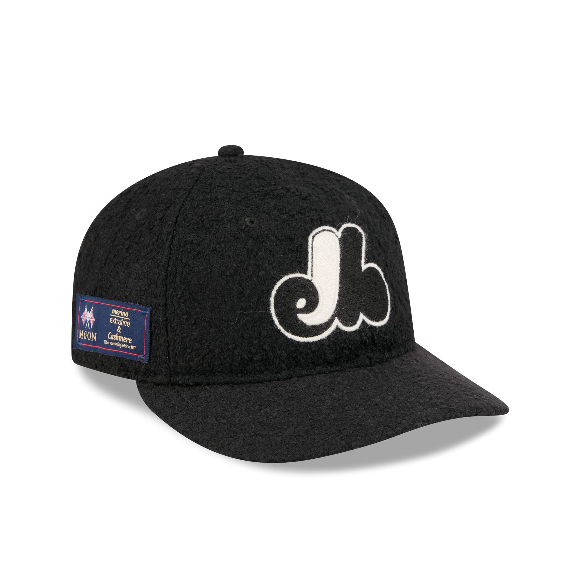 Montreal Expos Navy Merino & Cashmere Moon Retro Crown 9Fifty Adjustable Hat