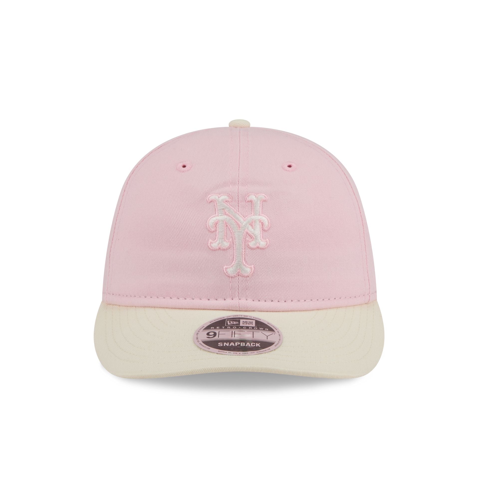 Alternative view of New York Mets Light Pink Retro Crown 9Fifty Snapback Hat
