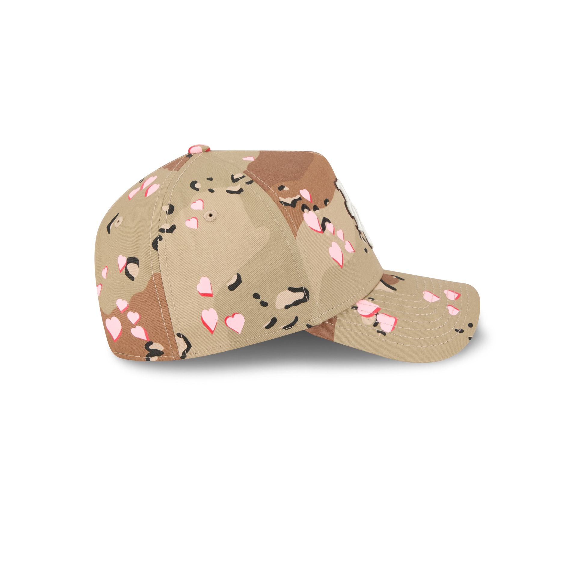 New York Mets Camo Hearts 9Forty A-Frame Snapback Hat - Image 5