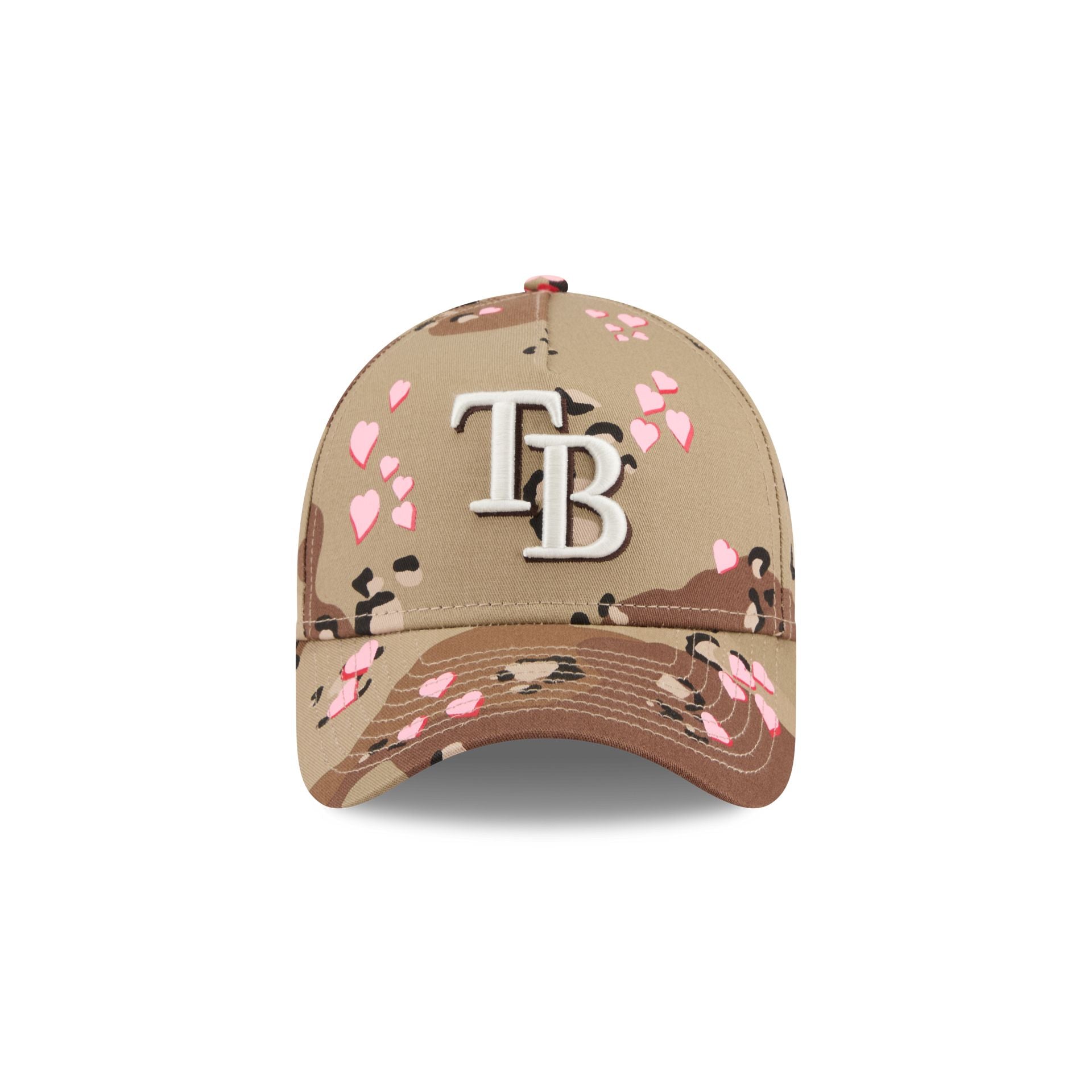 Alternative view of Tampa Bay Rays Camo Hearts 9Forty A-Frame Snapback Hat