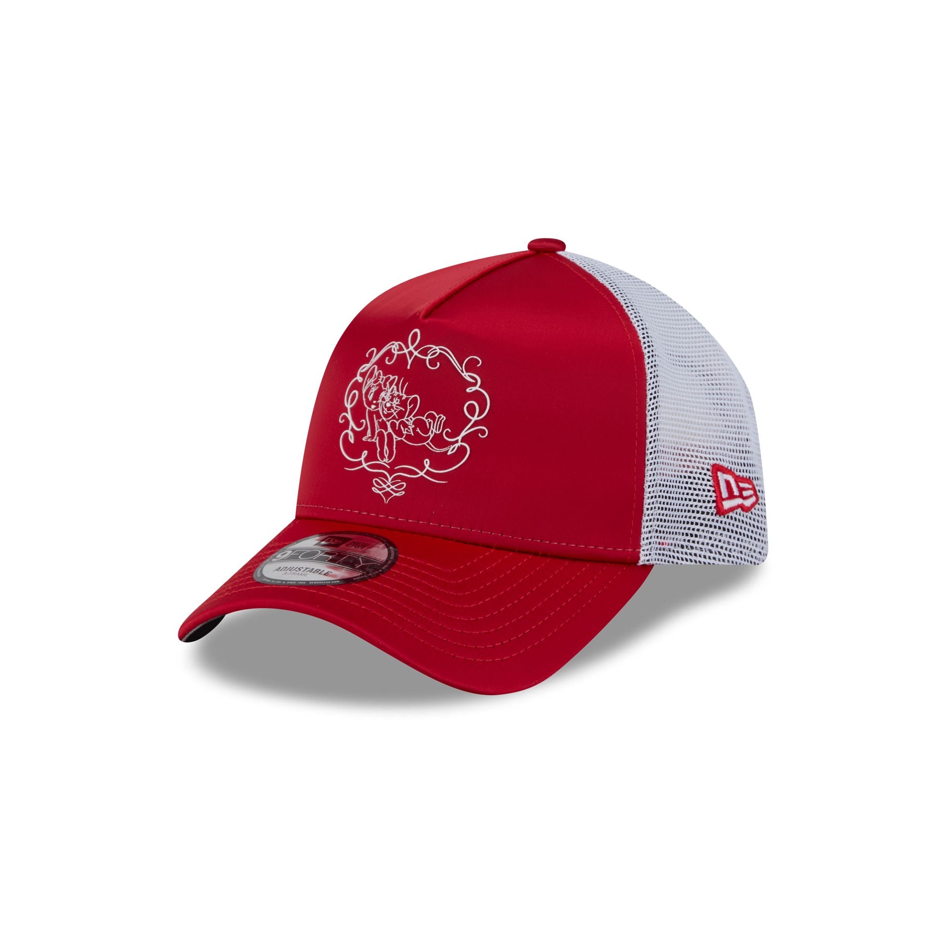 Tom And Jerry Jerry And Cherie Mouse 9Forty A-Frame Trucker Hat