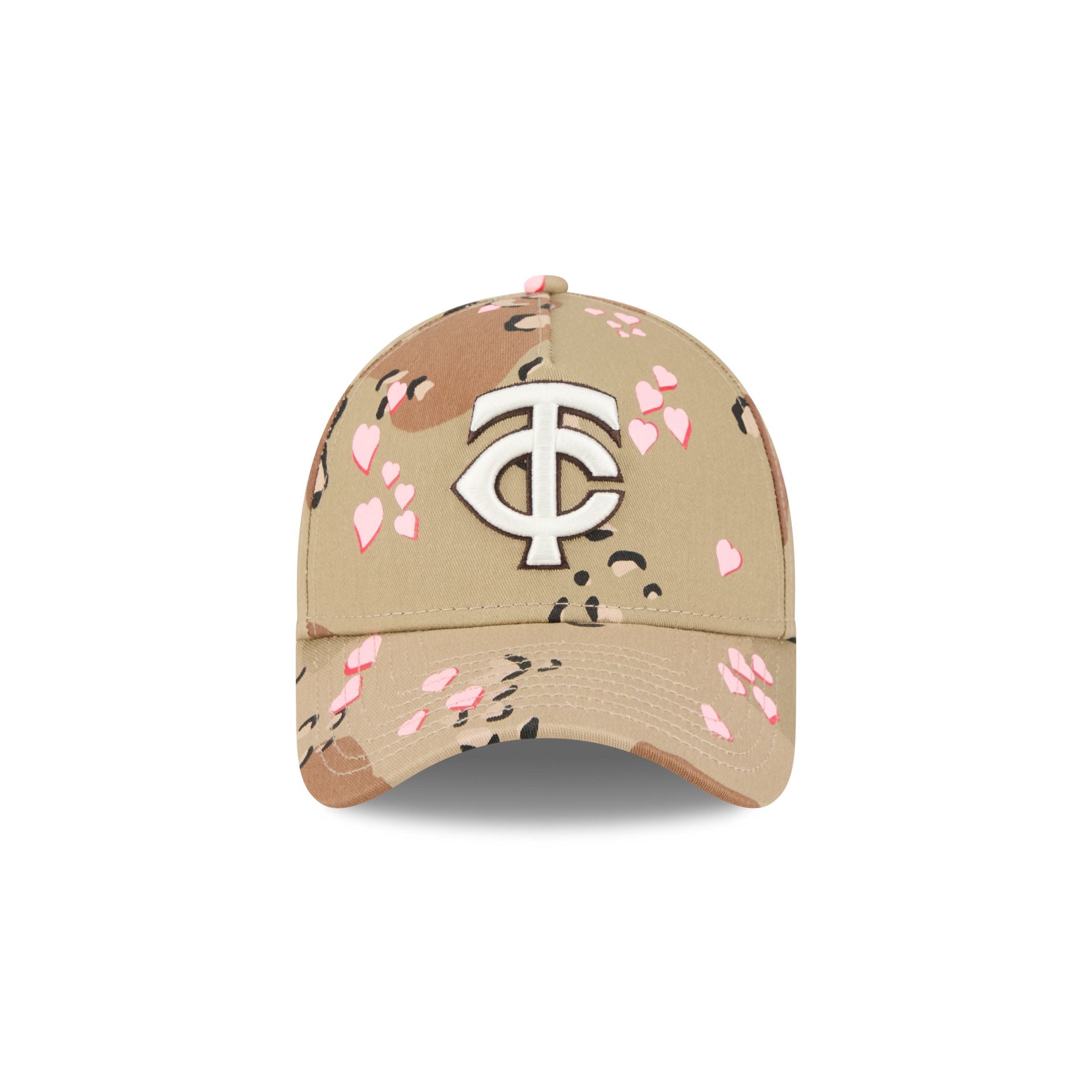 Alternative view of Minnesota Twins Camo Hearts 9Forty A-Frame Snapback Hat