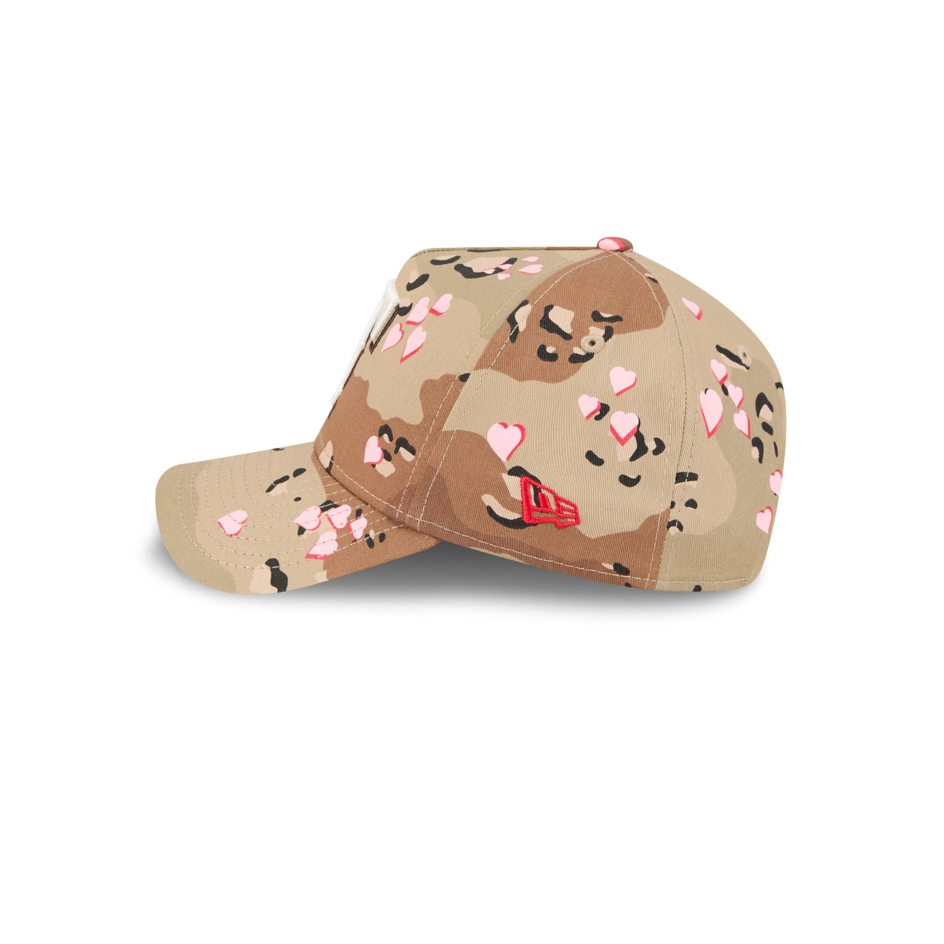 Texas Rangers Camo Hearts 9Forty A-Frame Snapback Hat - Image 4