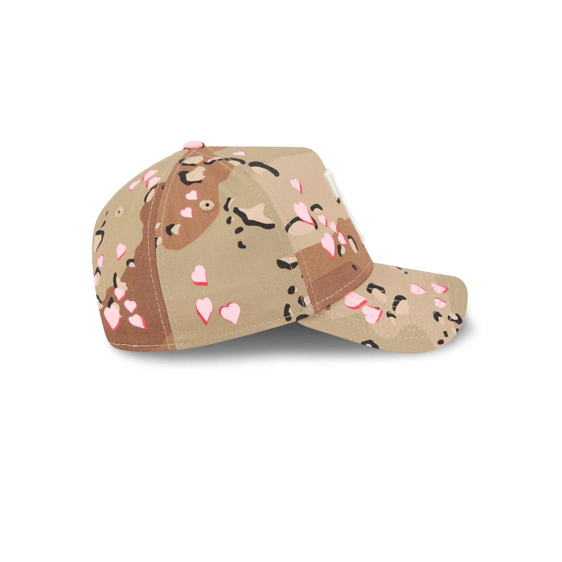 Texas Rangers Camo Hearts 9Forty A-Frame Snapback Hat - Image 5