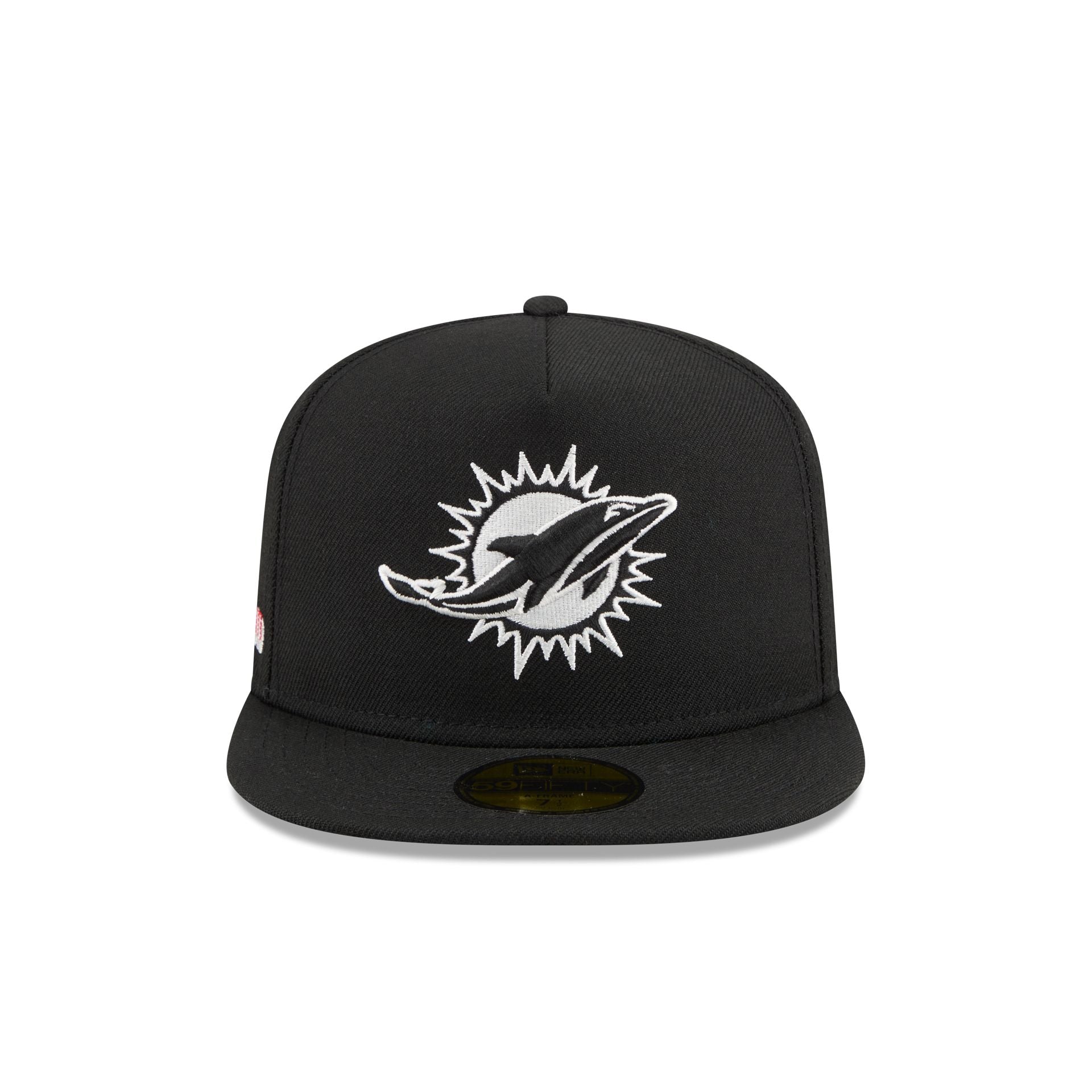 Alternative view of Just Caps Chiseled Logo Miami Dolphins 59Fifty A-Frame Fitted Hat