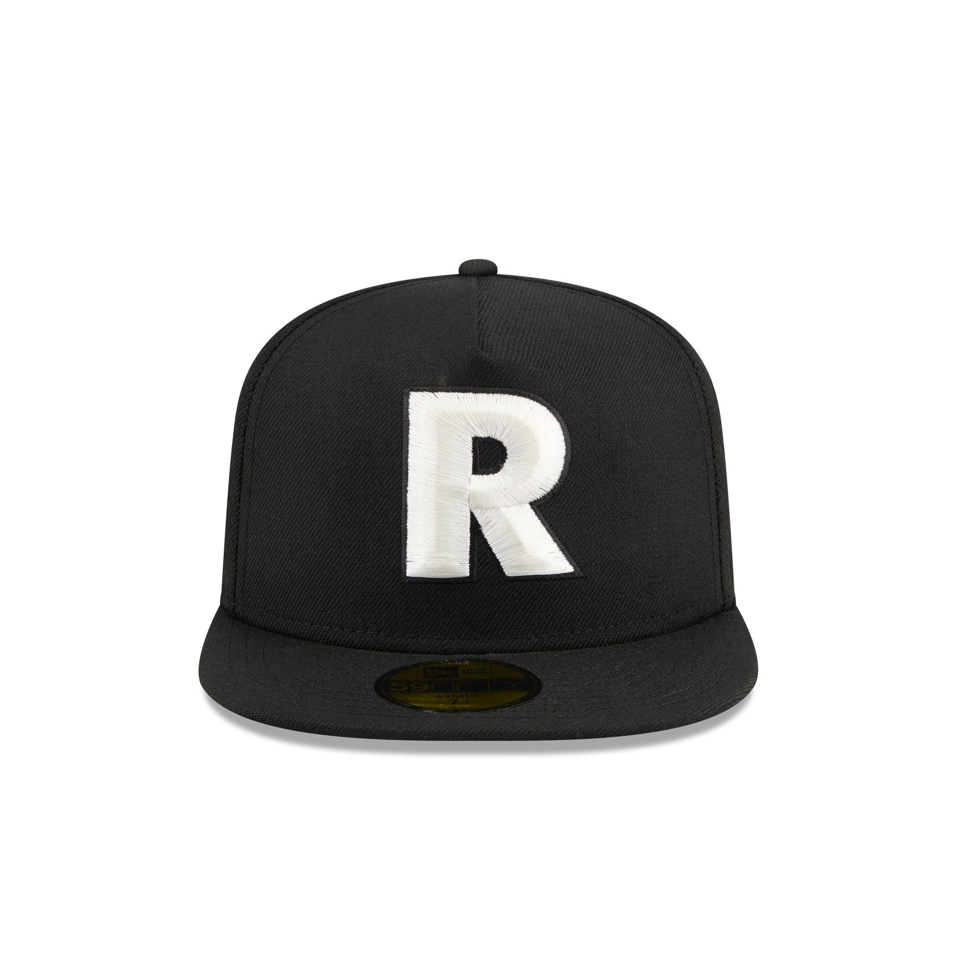 Alternative view of Just Caps Chiseled Logo Las Vegas Raiders 59Fifty A-Frame Fitted Hat
