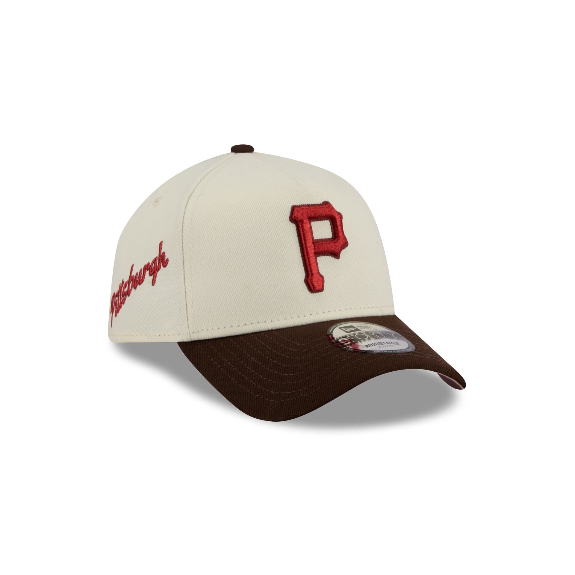 Pittsburgh Pirates City Script 9Forty A-Frame Snapback Hat