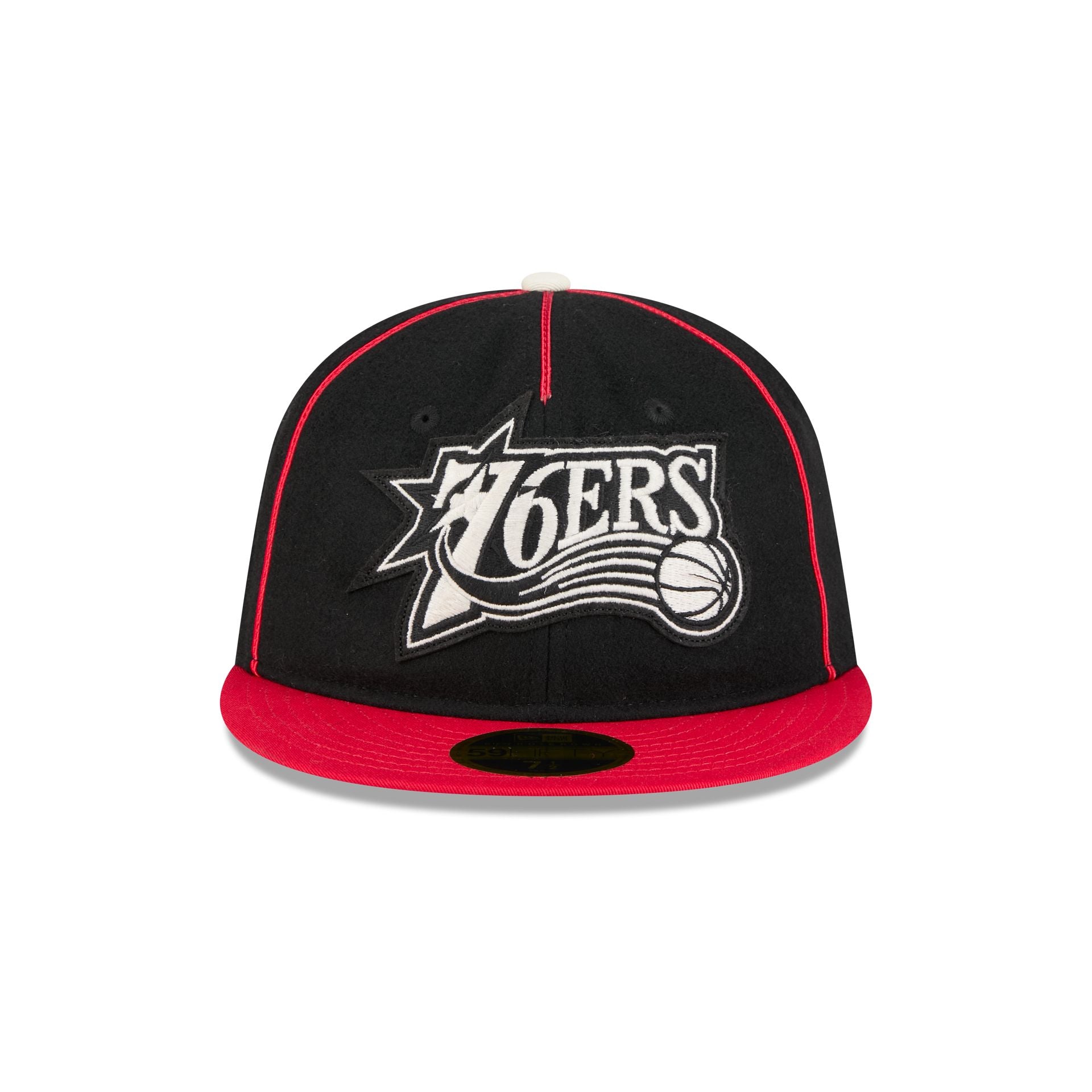 Alternative view of Philadelphia 76Ers Felt Logo Retro Crown 59Fifty Fitted Hat