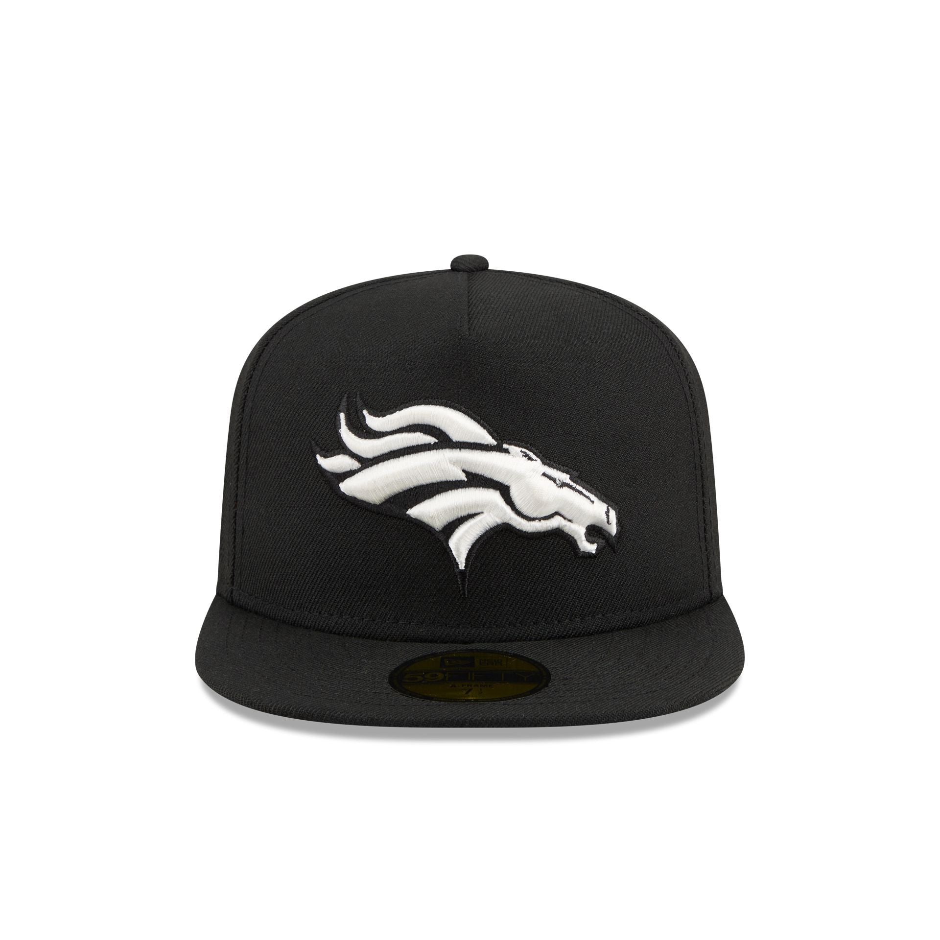 Alternative view of Just Caps Chiseled Logo Denver Broncos 59Fifty A-Frame Fitted Hat