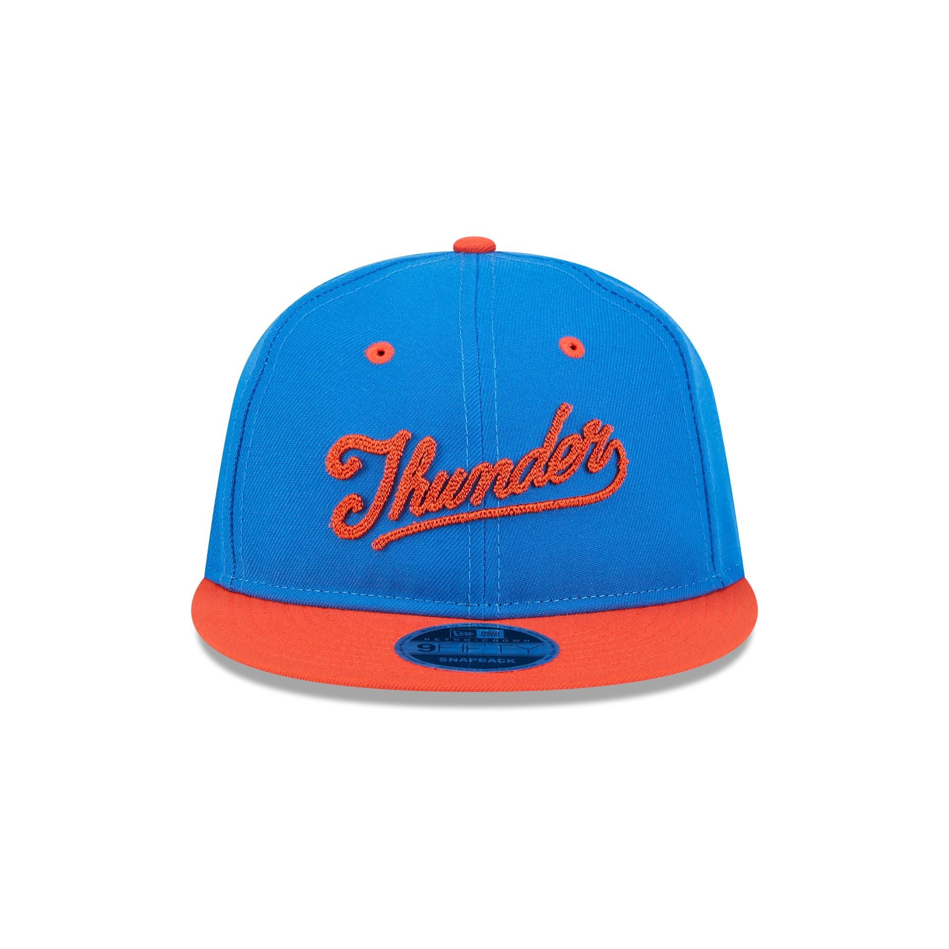 Alternative view of Oklahoma City Thunder Chainstitch Script Retro Crown 9Fifty Snapback Hat