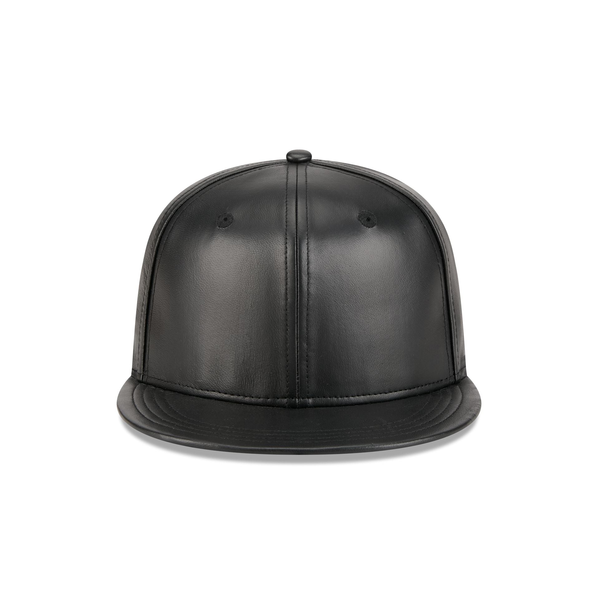 Alternative view of New Era Cap Black Platinum Tier Leather 59Fifty Fitted Hat