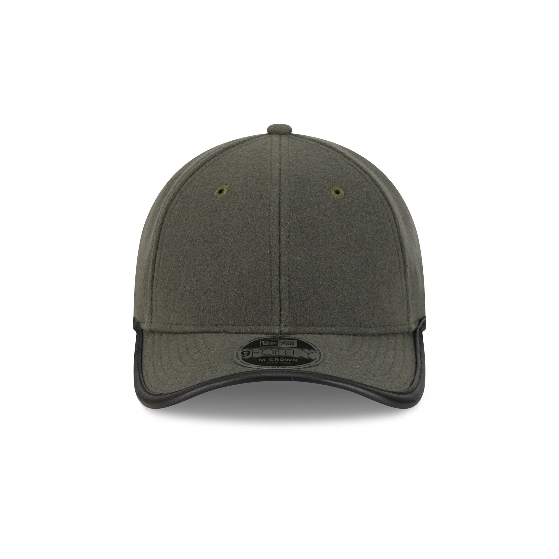 Alternative view of New Era Cap Black Platinum Tier Melton Wool Gray 9Forty M-Crown Adjustable Hat