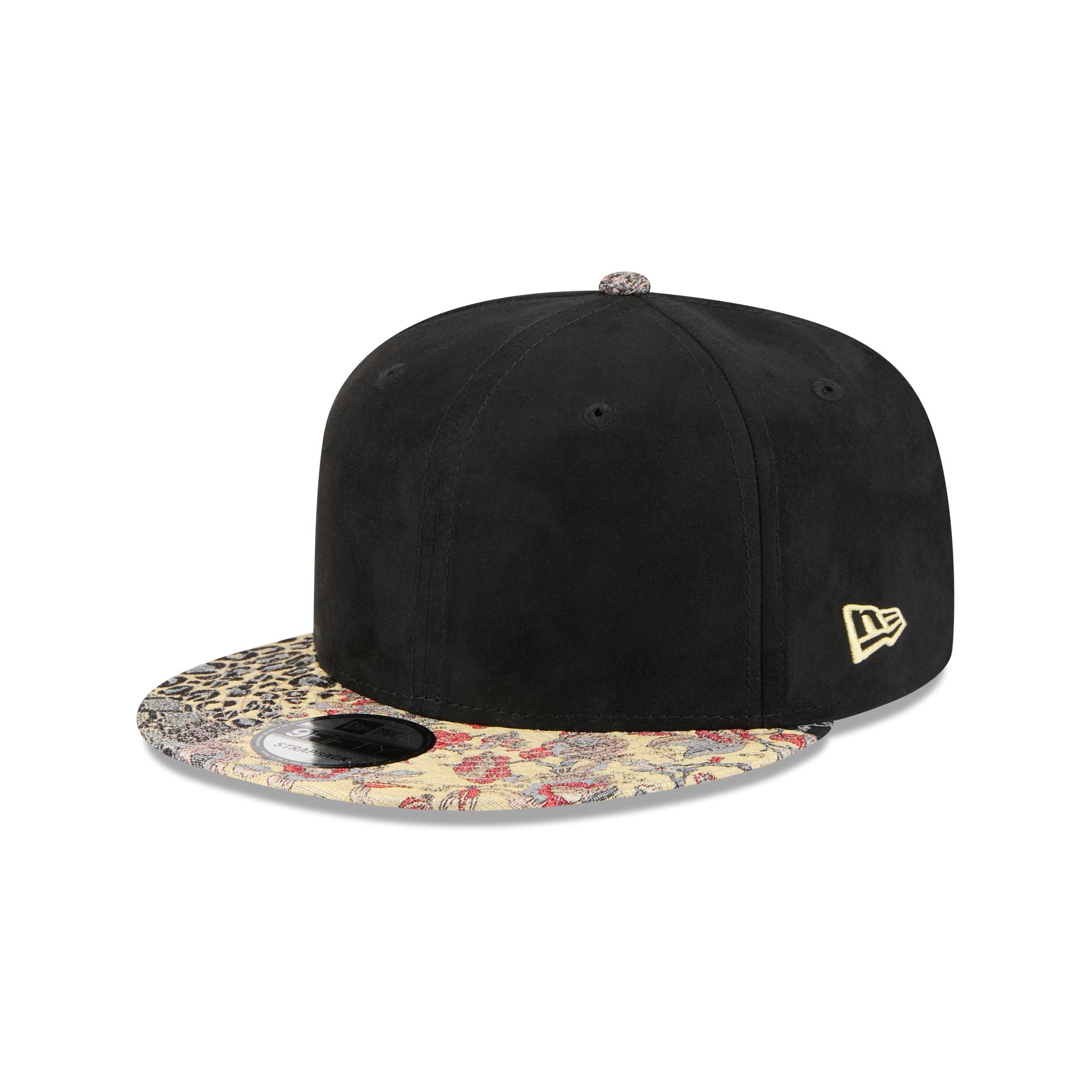 New Era Cap Gold Tier Multi-Pattern Black 9Fifty Adjustable Hat