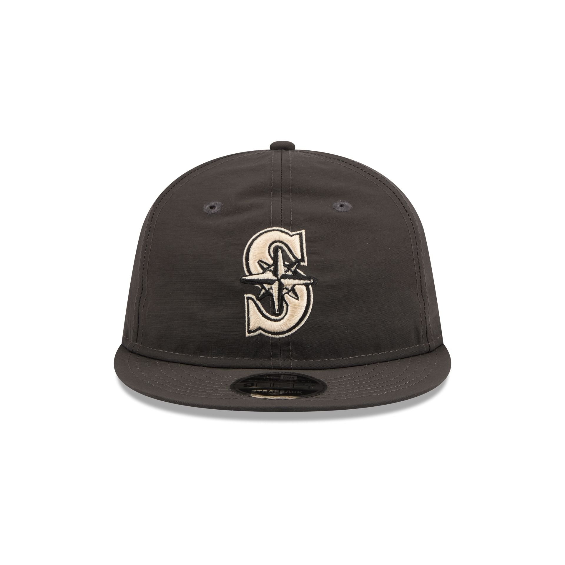 Alternative view of Seattle Mariners Three Looms Nylon Black Retro Crown 9Fifty Adjustable Hat