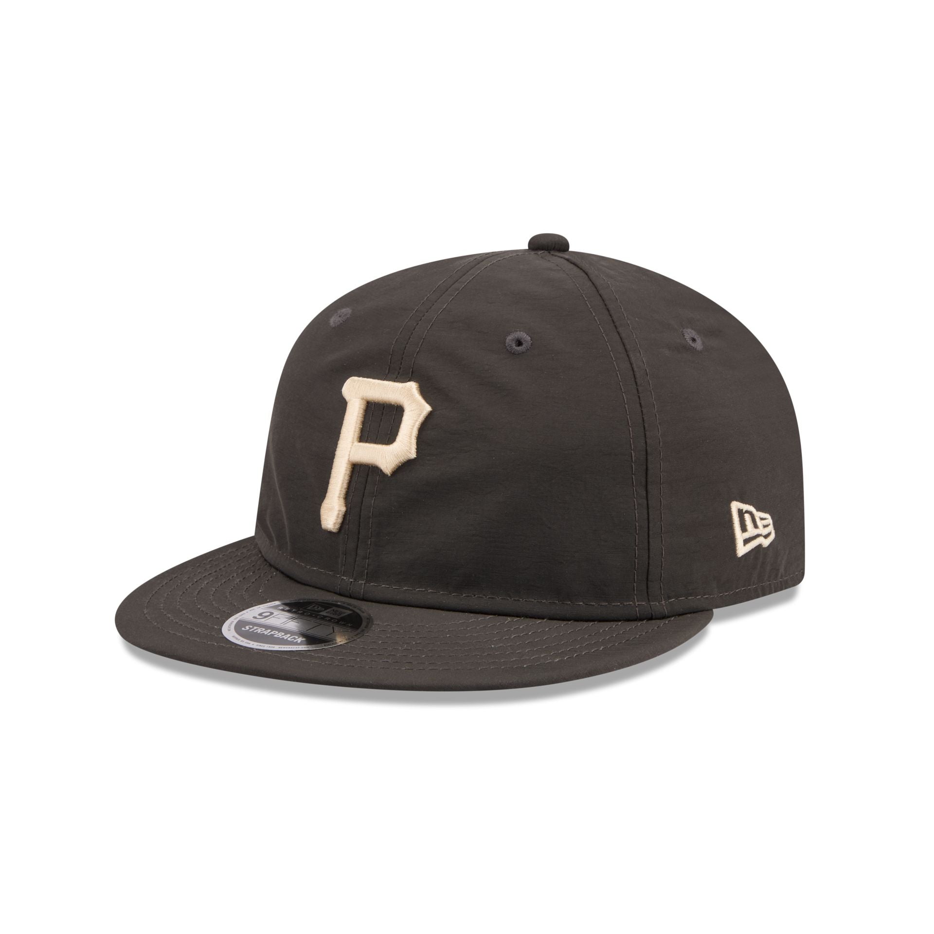 Pittsburgh Pirates Three Looms Nylon Black Retro Crown 9Fifty Adjustable Hat