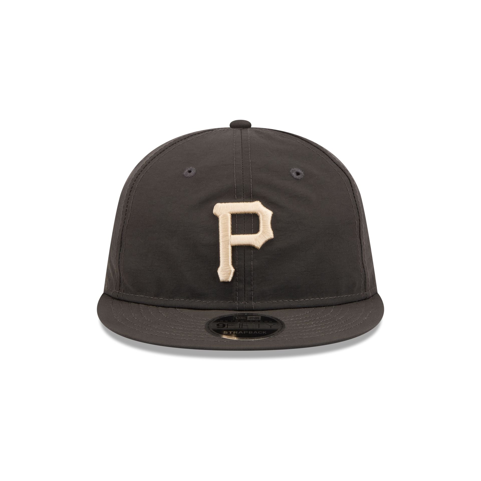 Alternative view of Pittsburgh Pirates Three Looms Nylon Black Retro Crown 9Fifty Adjustable Hat