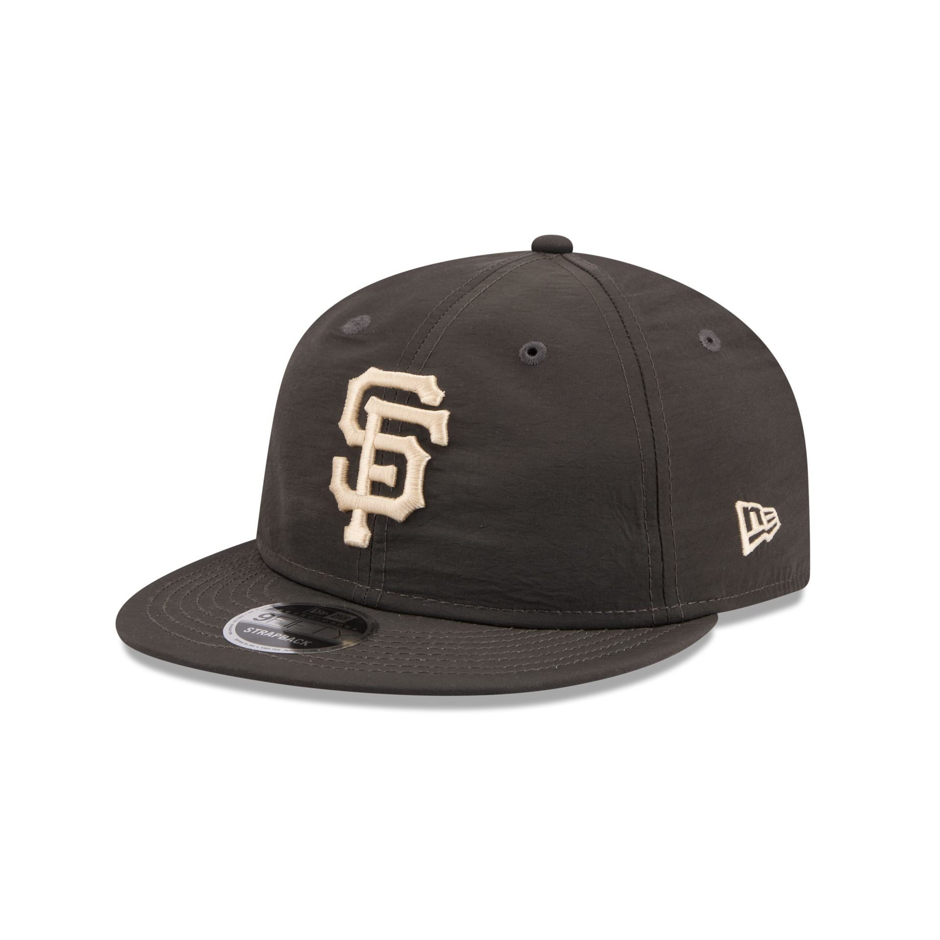 San Francisco Giants Three Looms Nylon Black Retro Crown 9Fifty Adjustable Hat