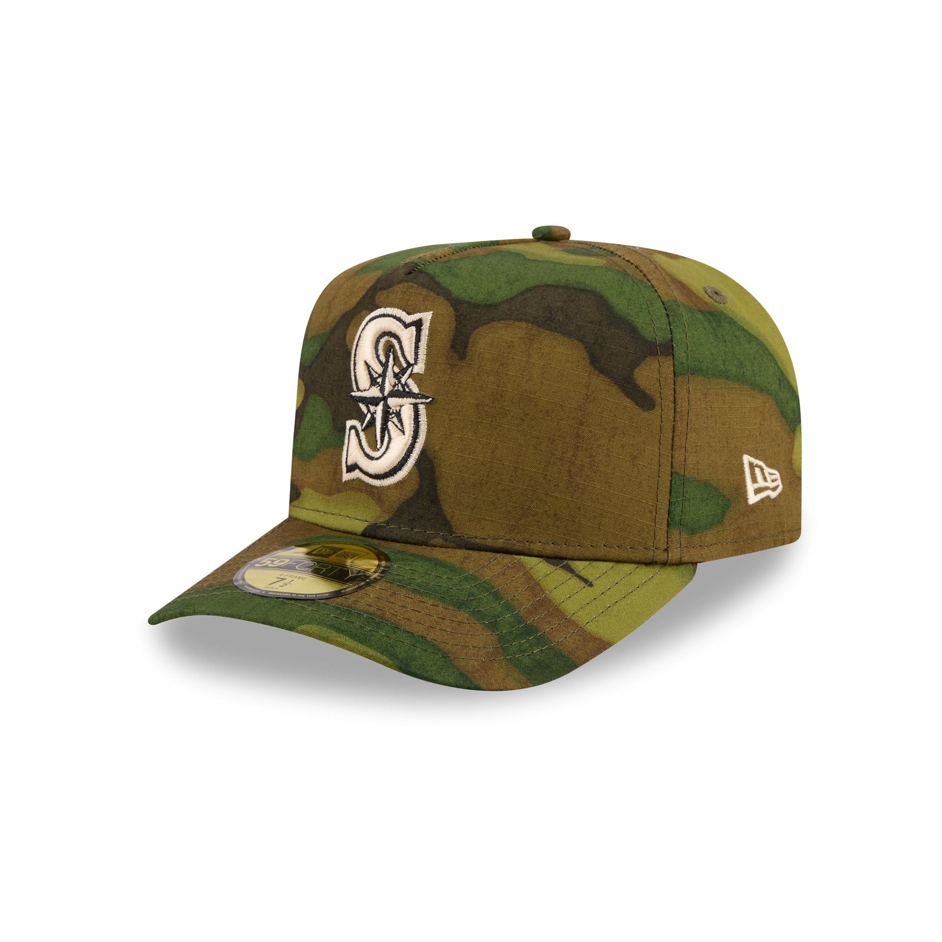 Seattle Mariners Three Looms Ripstop Camo 59Forty Fitted Hat