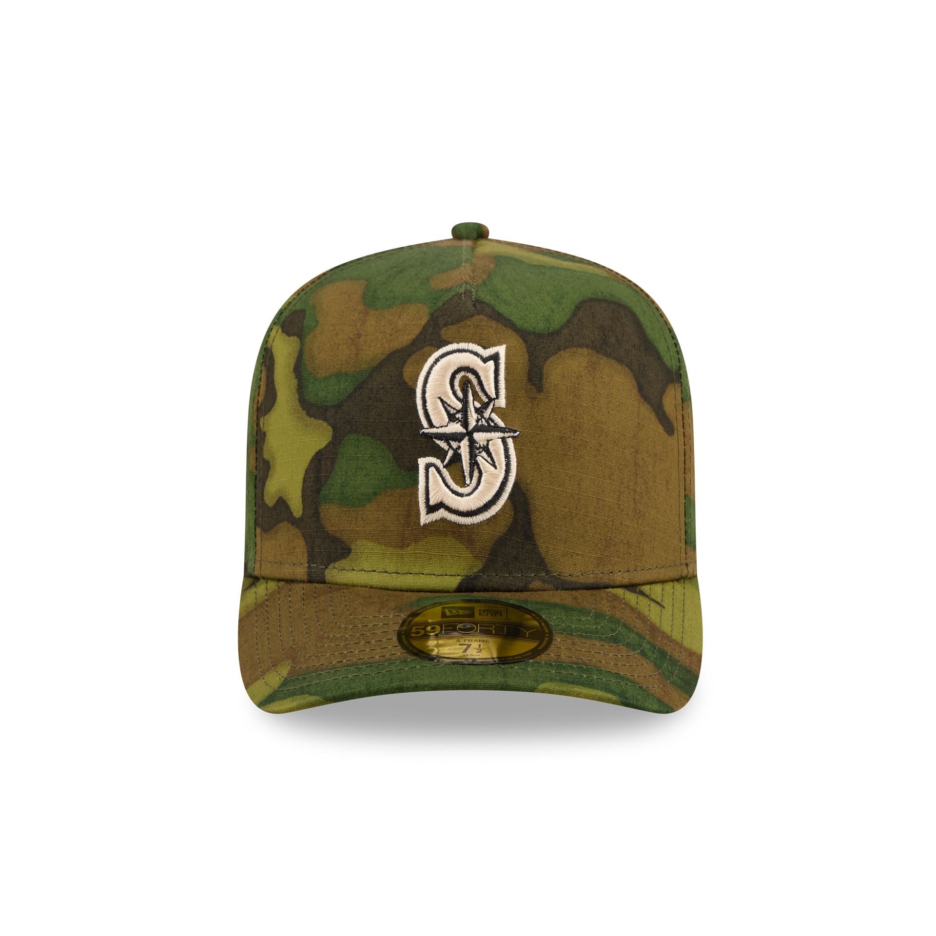 Alternative view of Seattle Mariners Three Looms Ripstop Camo 59Forty Fitted Hat