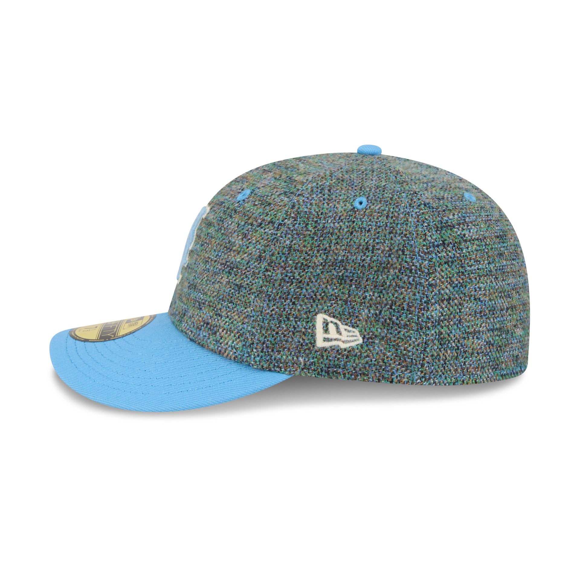 New York Mets Three Looms Tweedy Cotton Radiant Blue 59Fifty Fitted Hat - Image 4