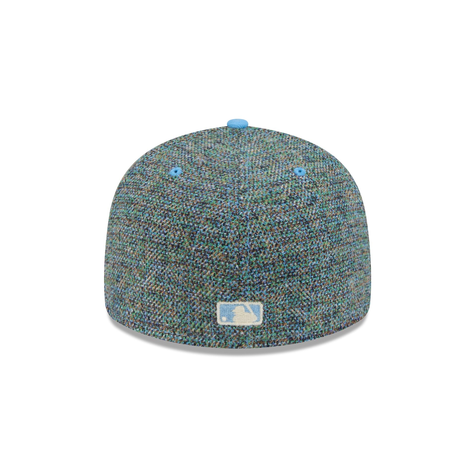 New York Mets Three Looms Tweedy Cotton Radiant Blue 59Fifty Fitted Hat - Image 6