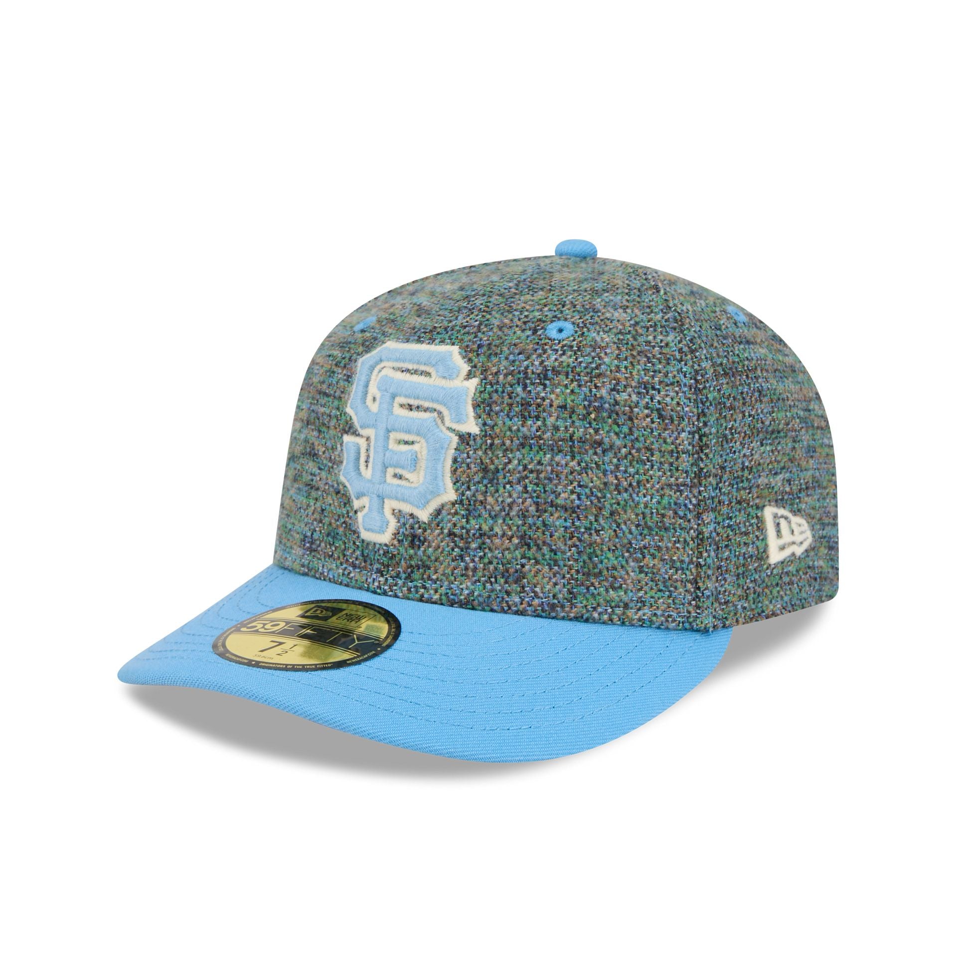 San Francisco Giants Three Looms Tweedy Cotton Radiant Blue 59Fifty Fitted Hat